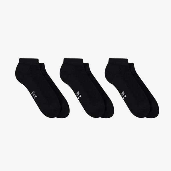 UNITED4 Classic Unisex Siyah 3'lü Çorap