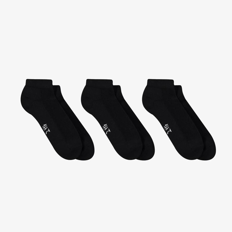 UNITED4 Classic Unisex Siyah 3'lü Çorap