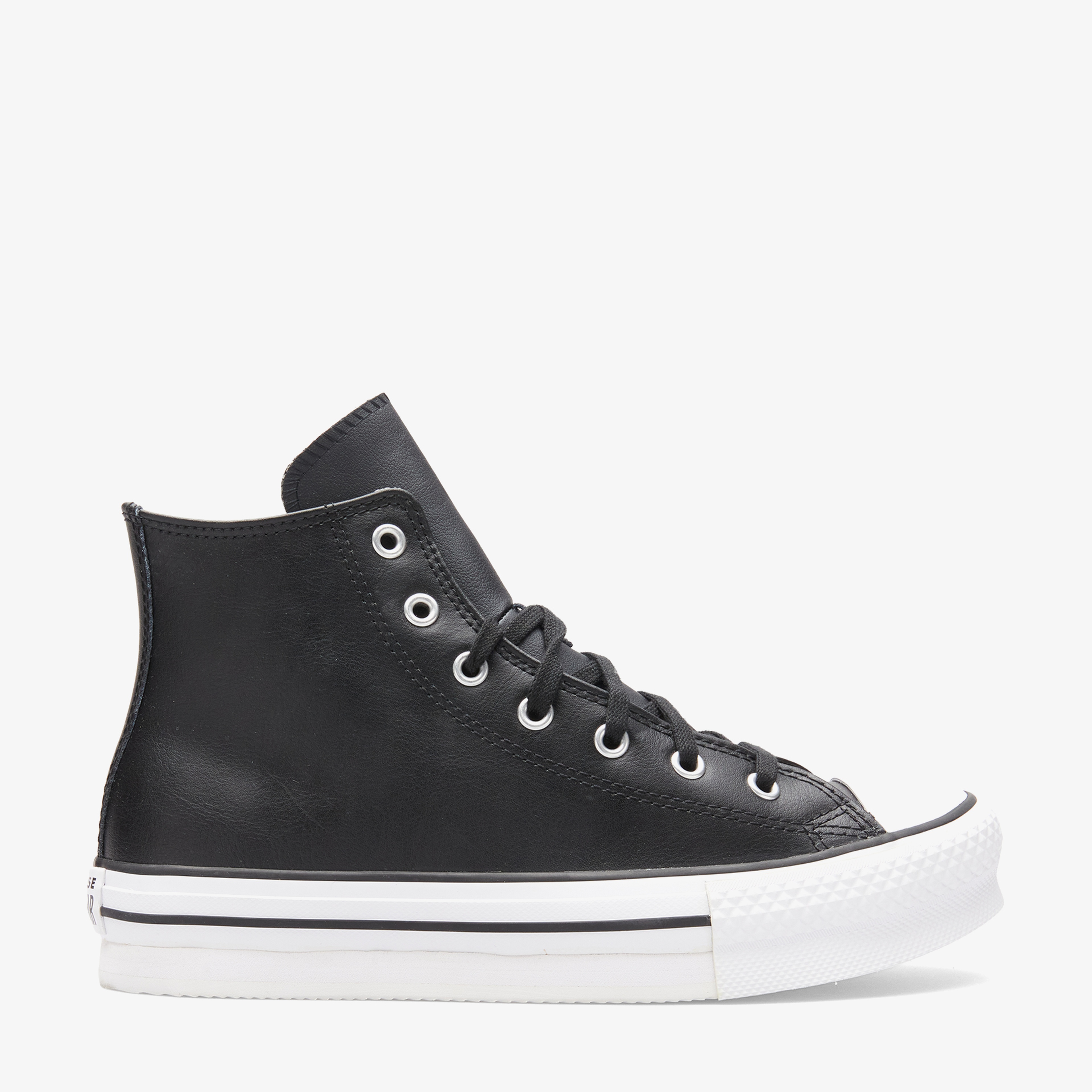 Converse Chuck Taylor All Star Eva Lift Platform Çocuk Siyah Deri Sneaker