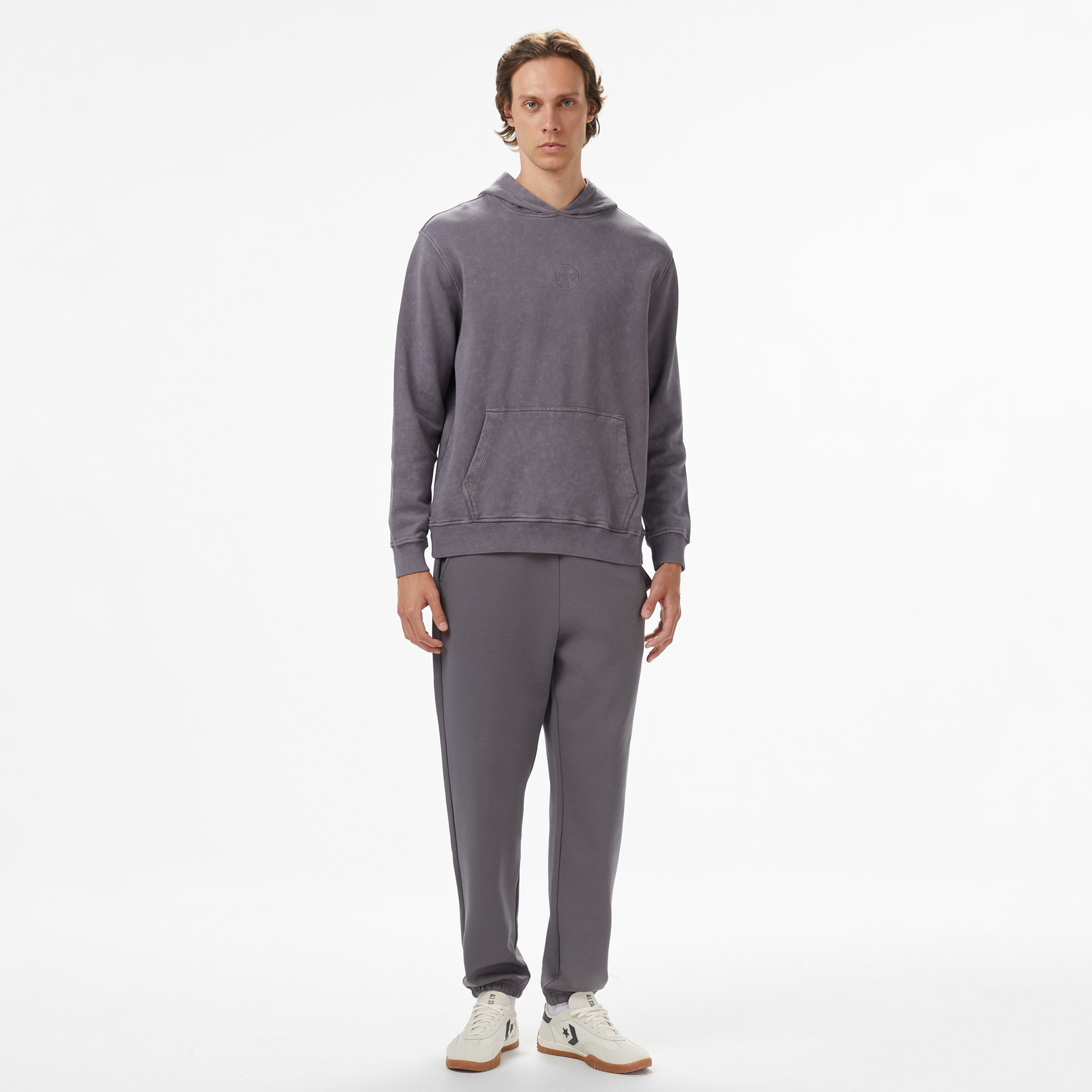 UNITED4 Erkek Gri Hoodie