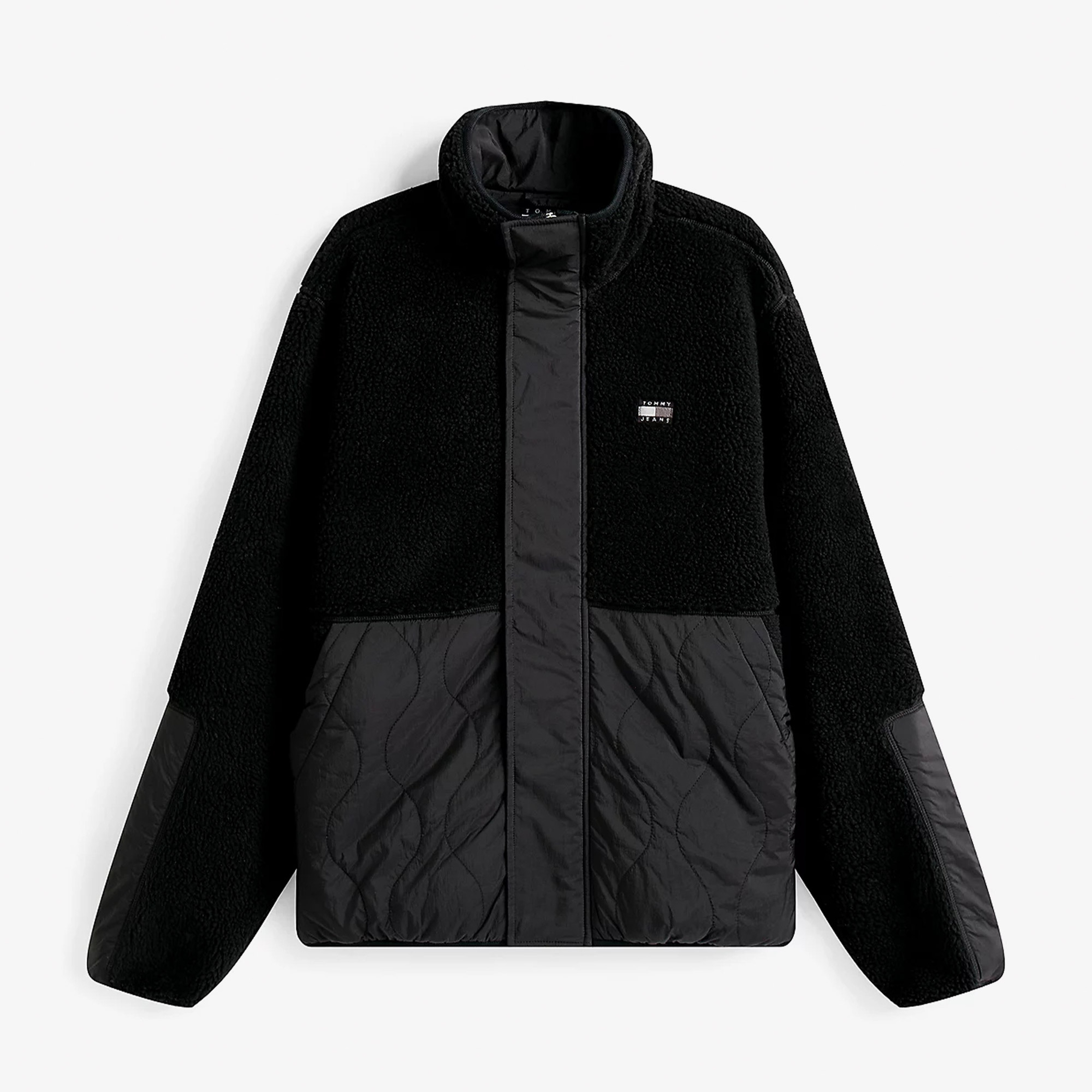 Tommy Jeans Essential Mix Teddy Erkek Siyah Ceket