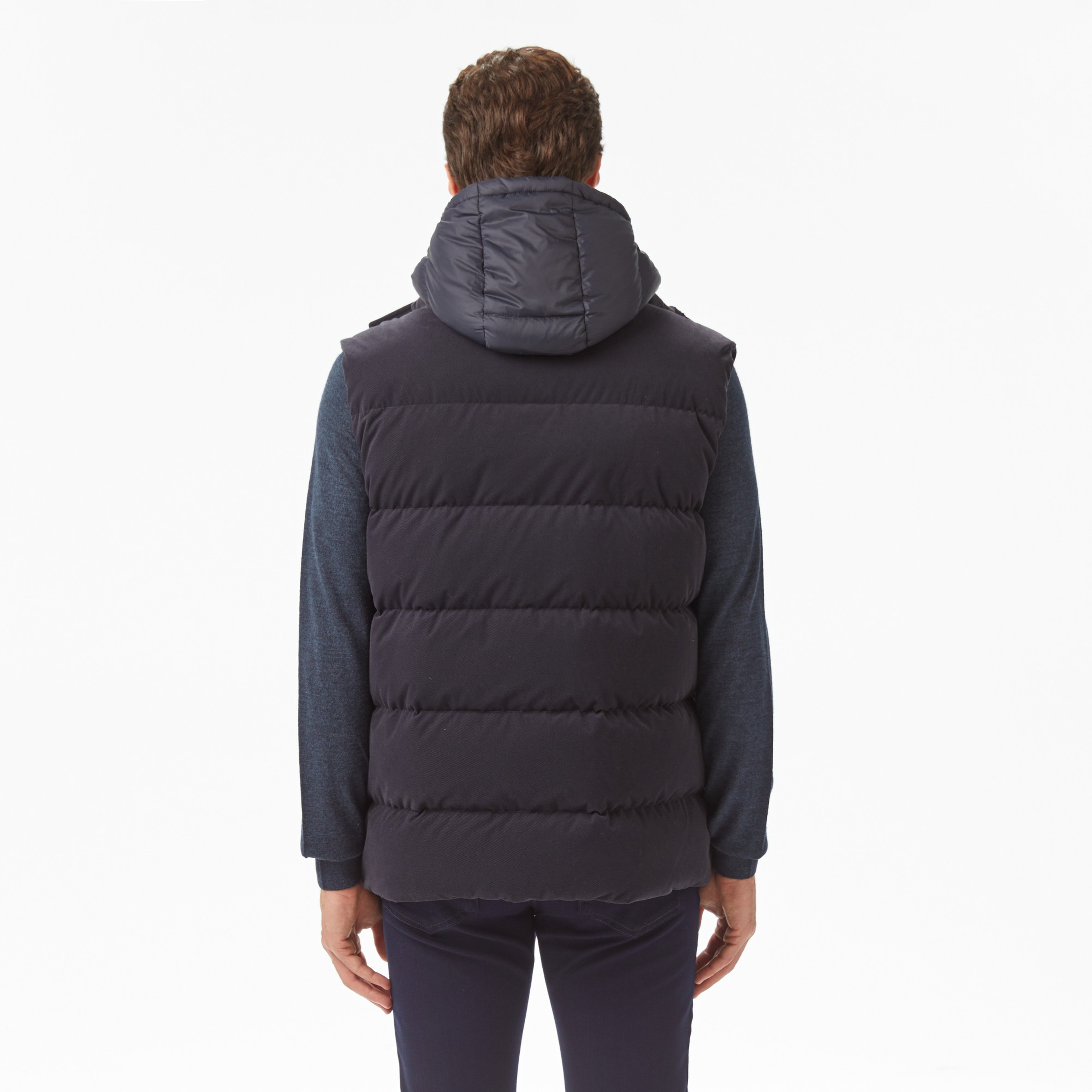 Lacoste Erkek Kapüşonlu Lacivert Yelek