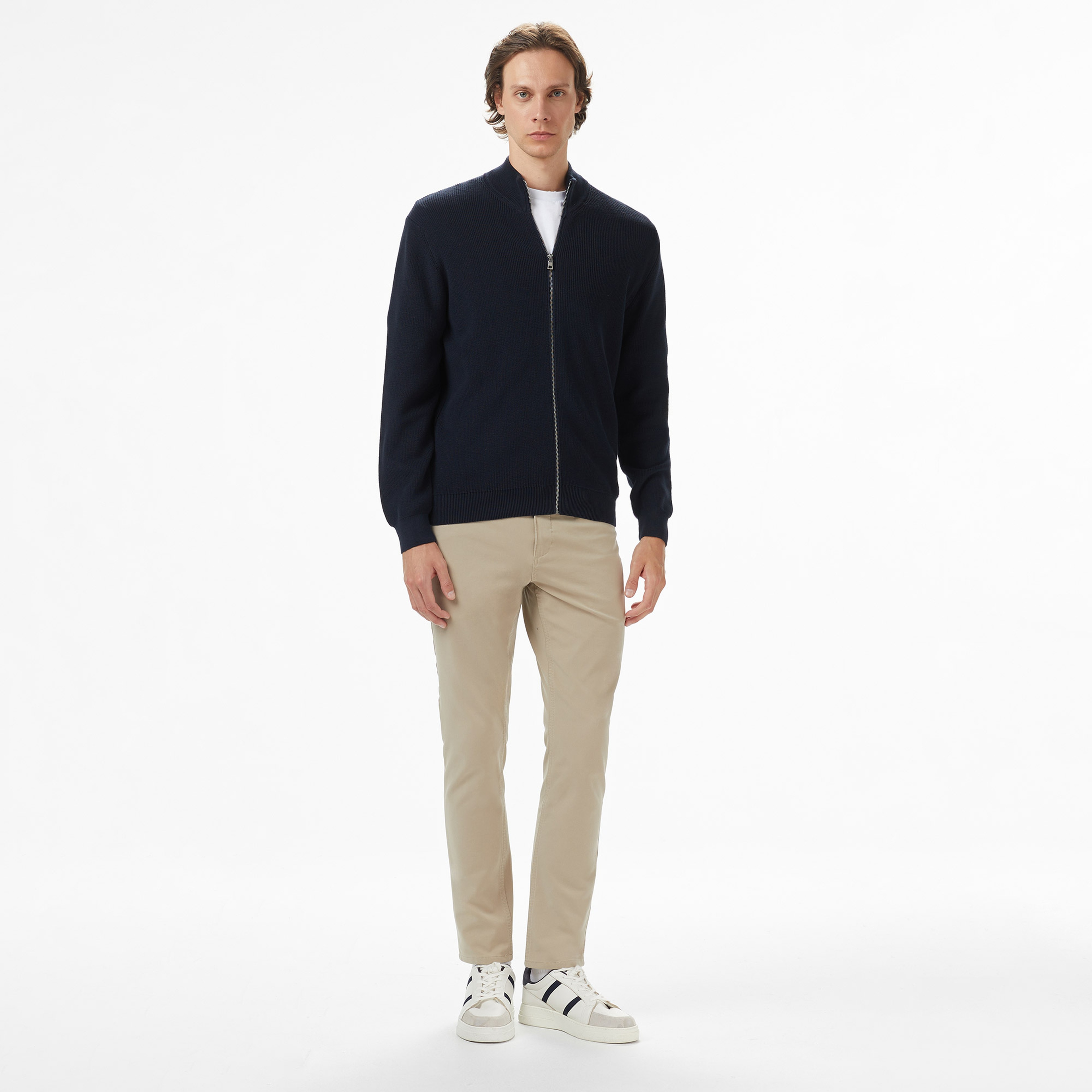 Nautica Erkek Lacivert Classic Fit Hırka