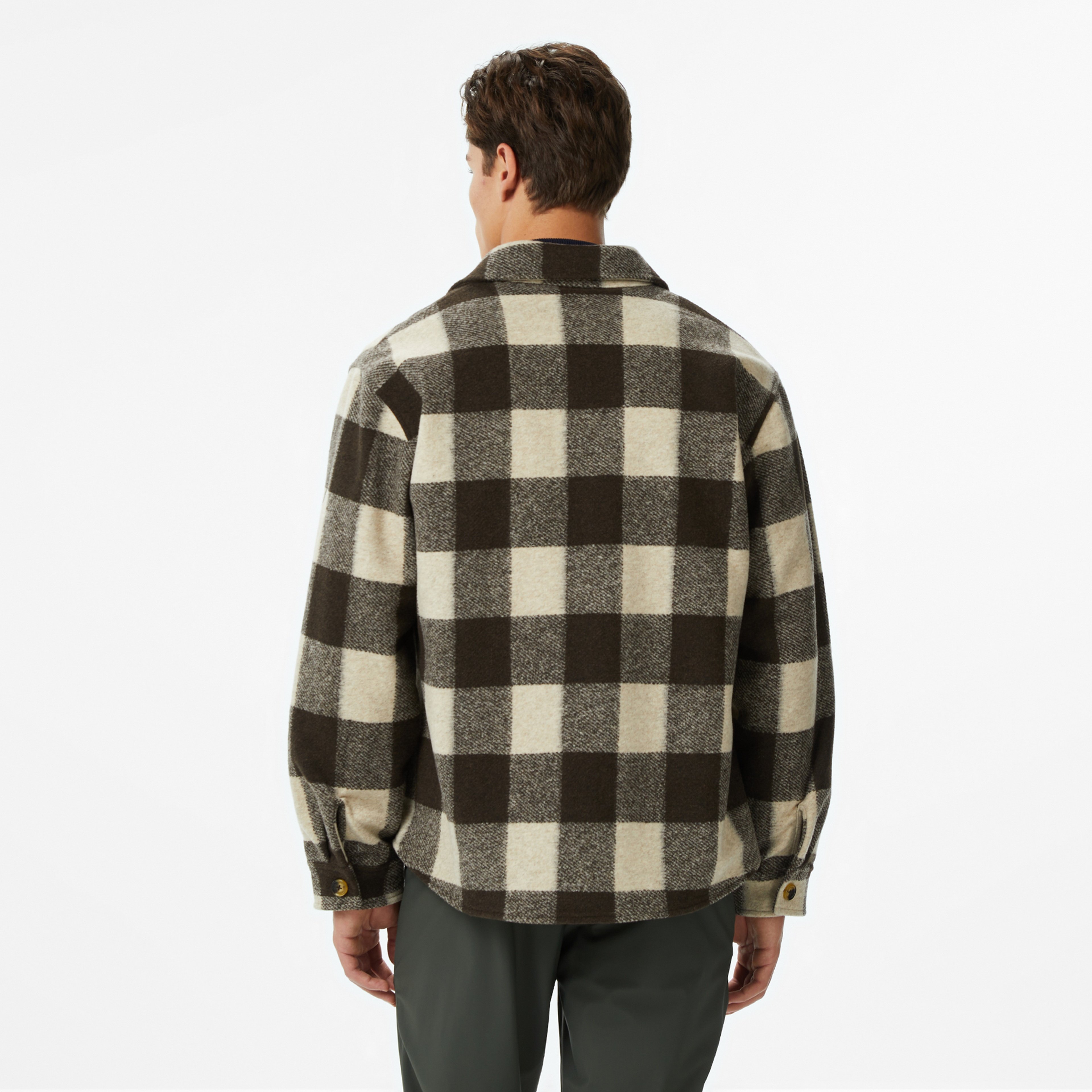 Nautica Erkek Kahverengi Kareli Gömlek