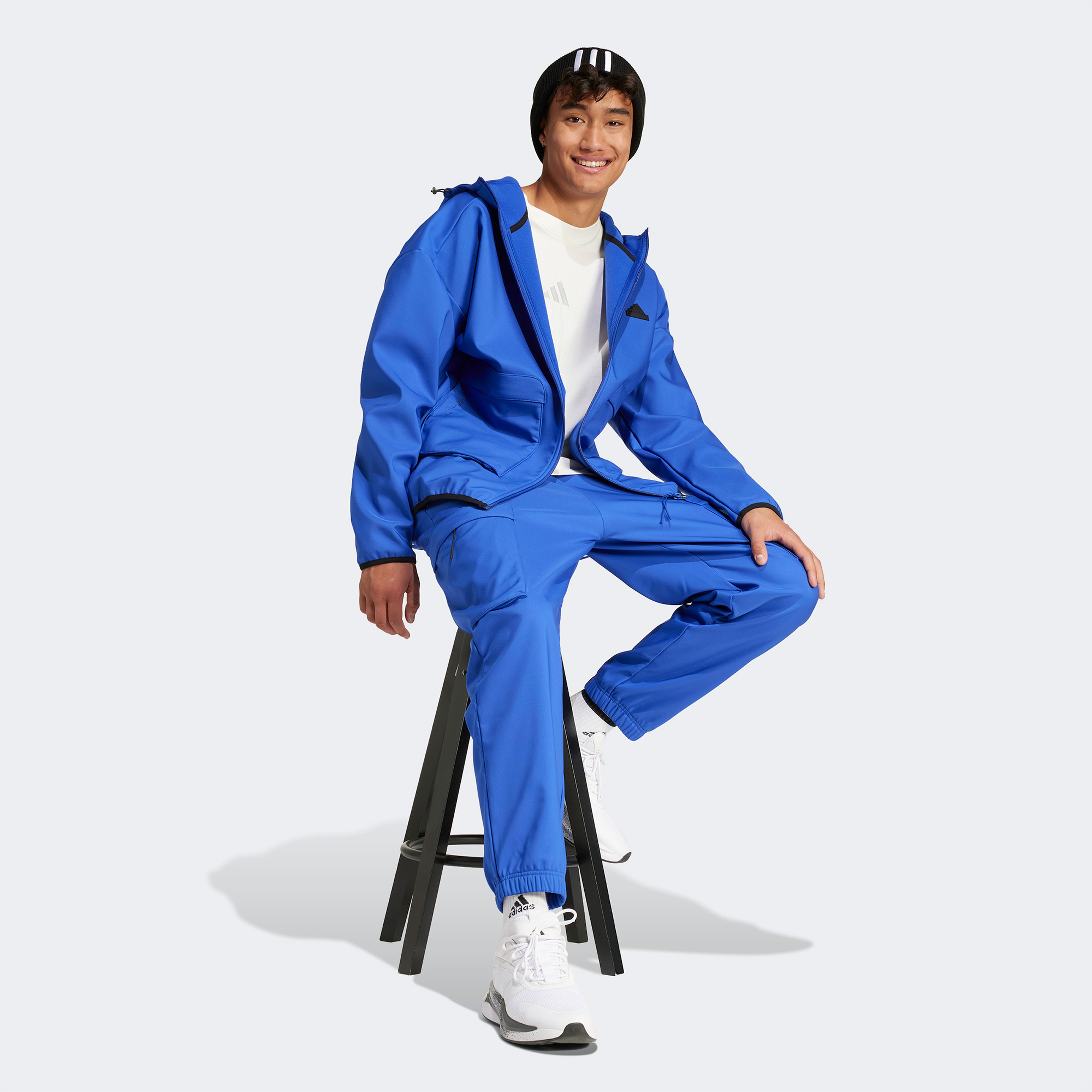 adidas City Escape Premium Erkek Mavi Kargo Pantolon