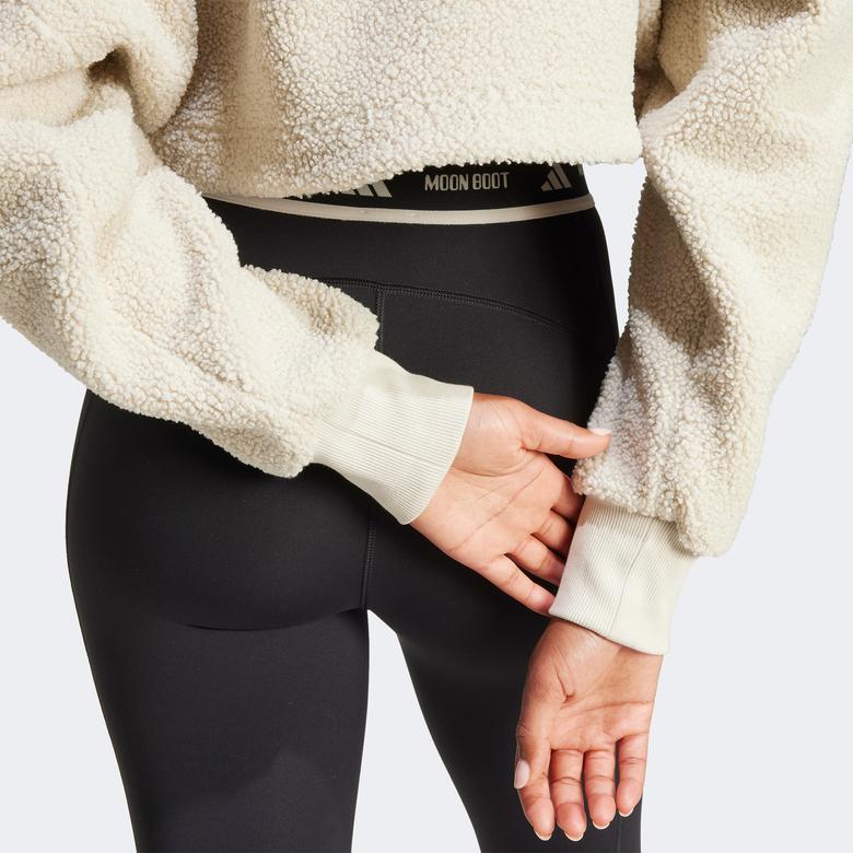 adidas X Moon Boot Cropped Kadın Bej Hoodie