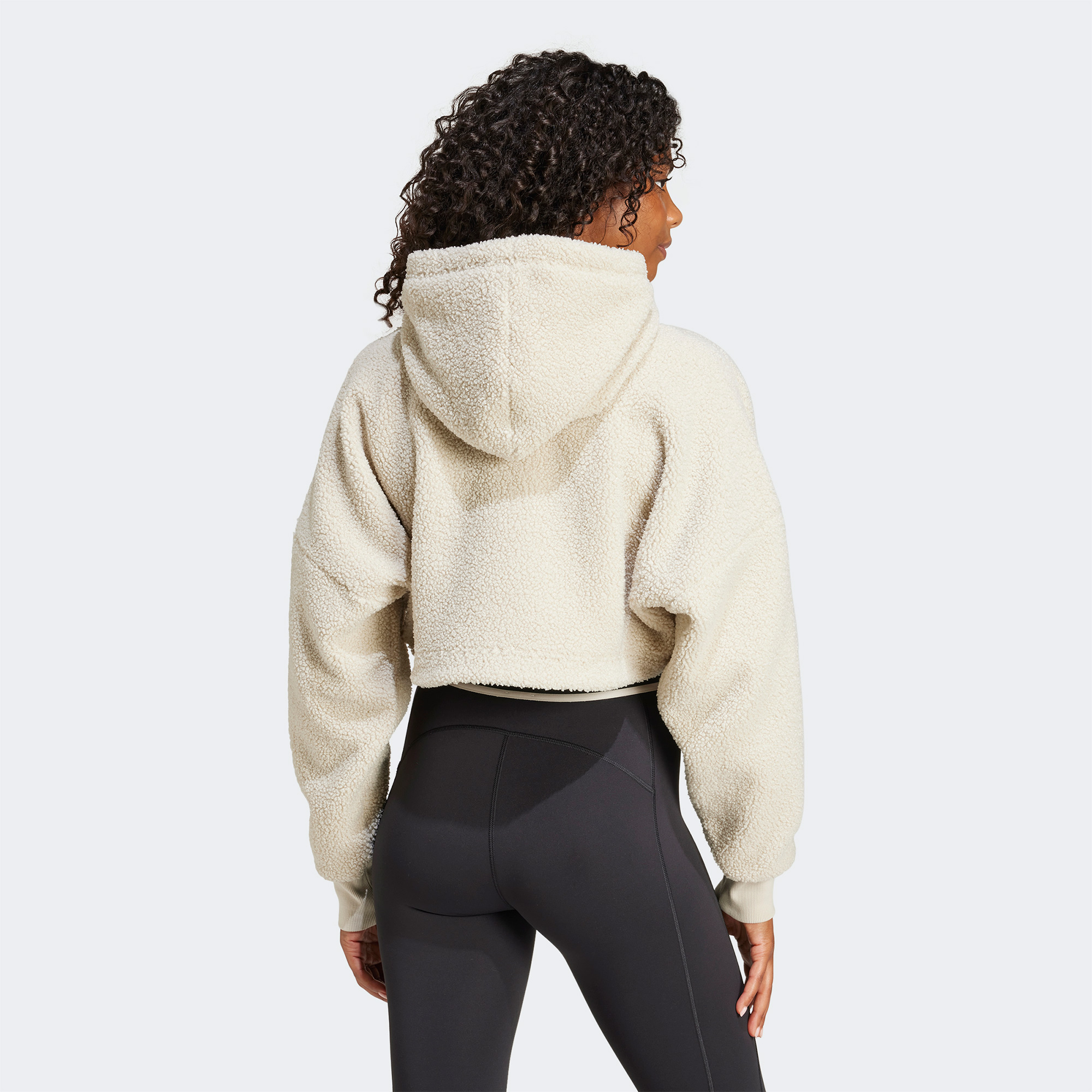 adidas X Moon Boot Cropped Kadın Bej Hoodie