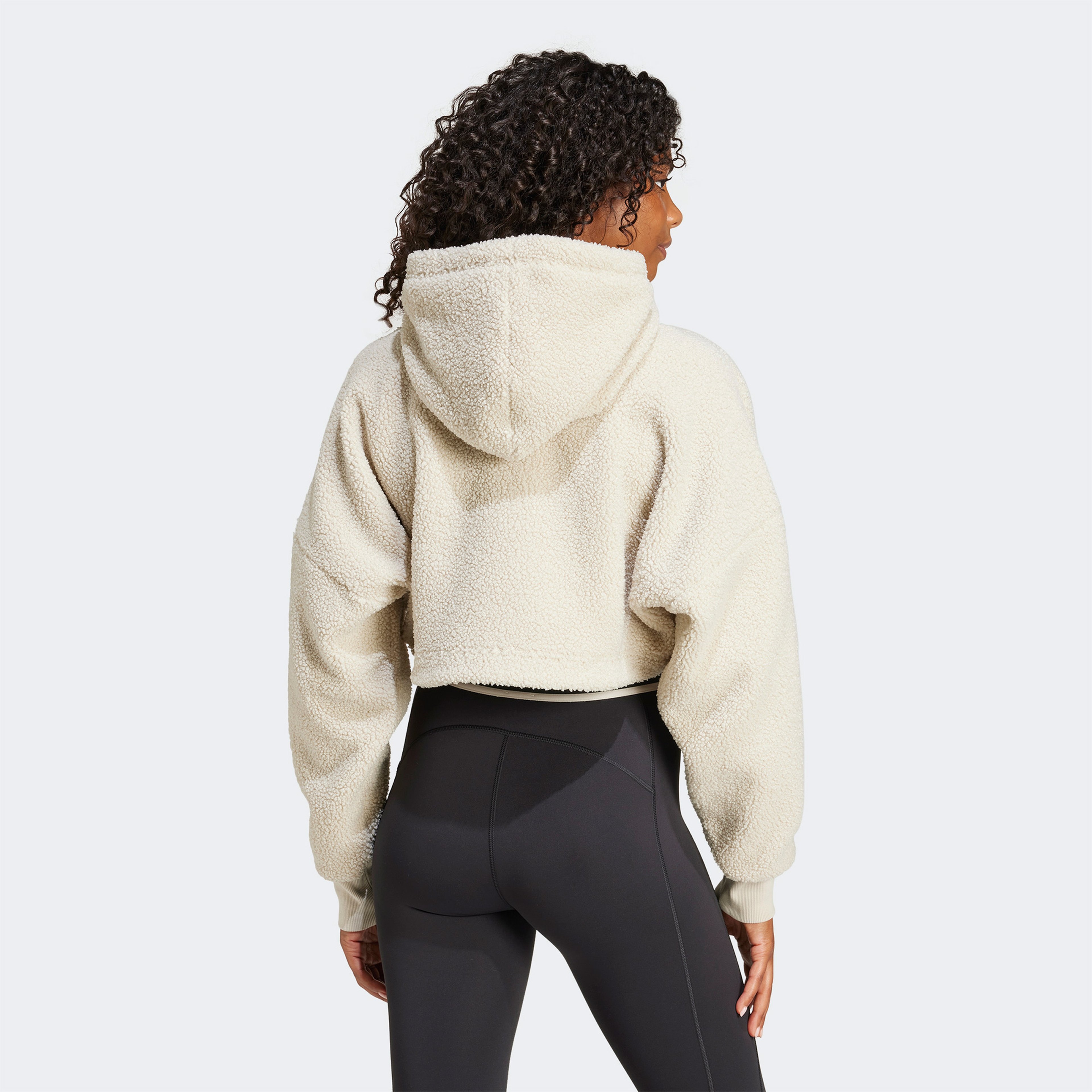 adidas X Moon Boot Cropped Kadın Bej Hoodie