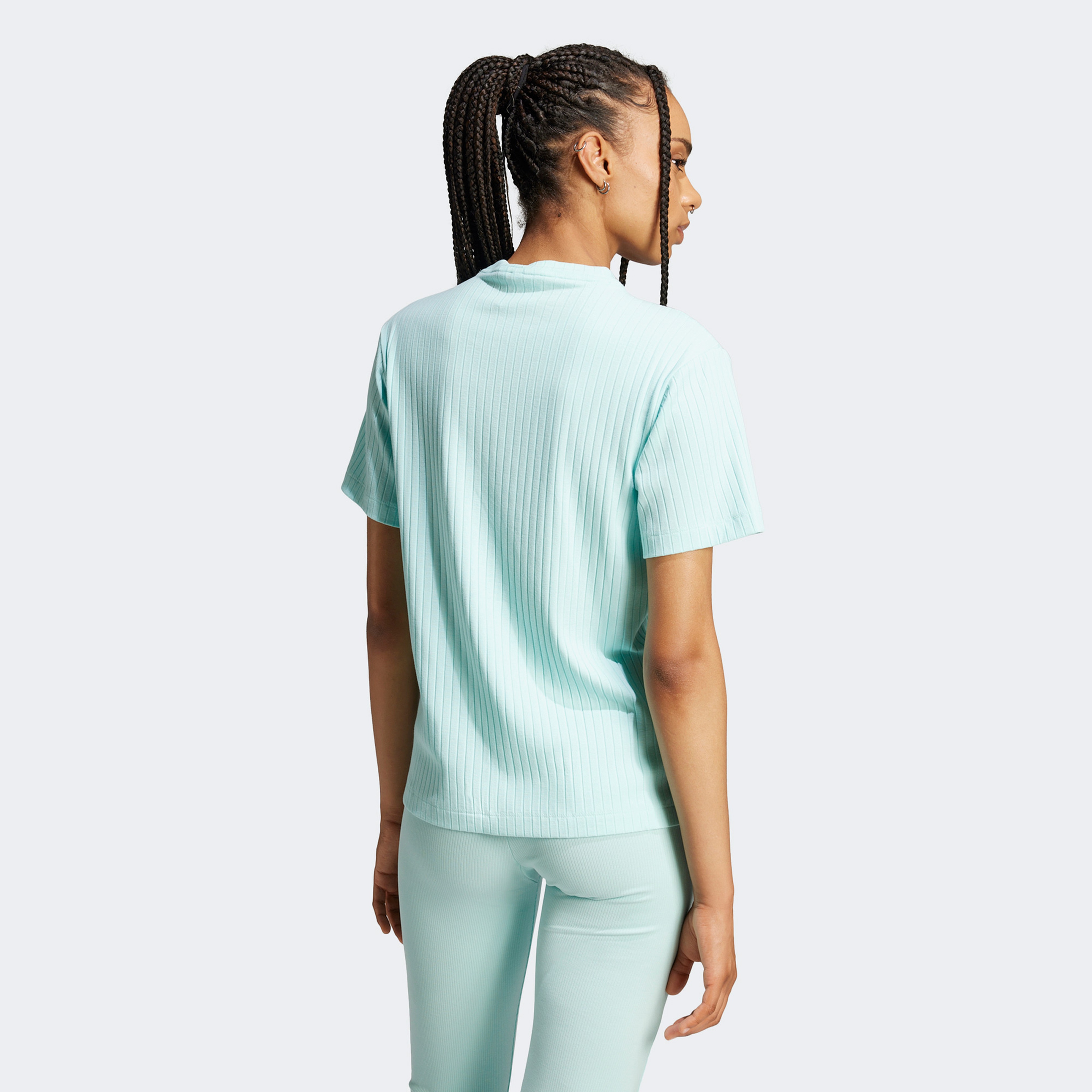 adidas Essentialside Kadın Turkuaz T-Shirt