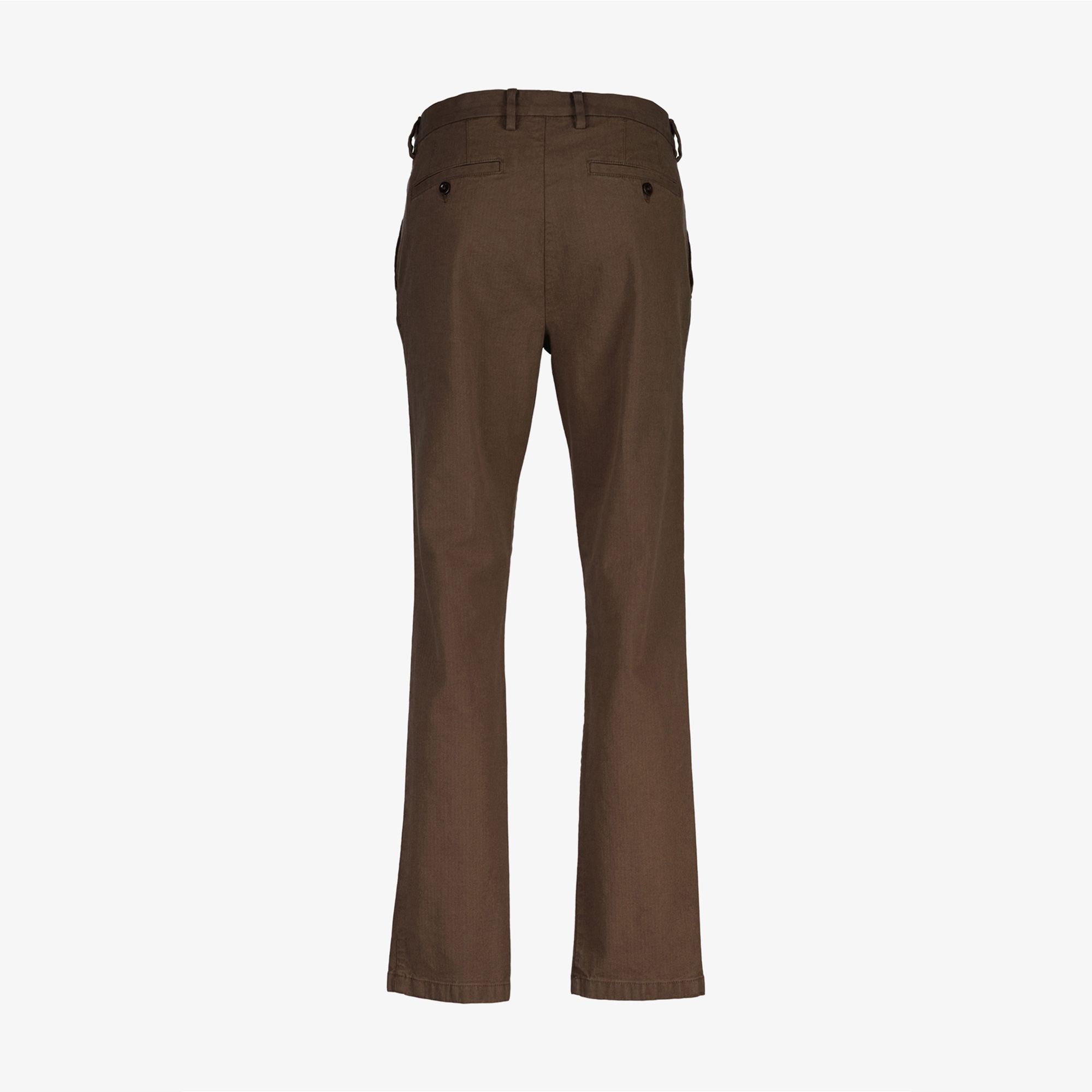 GANT Erkek Kahverengi Slim Fit Casual Herringbone Pantolon