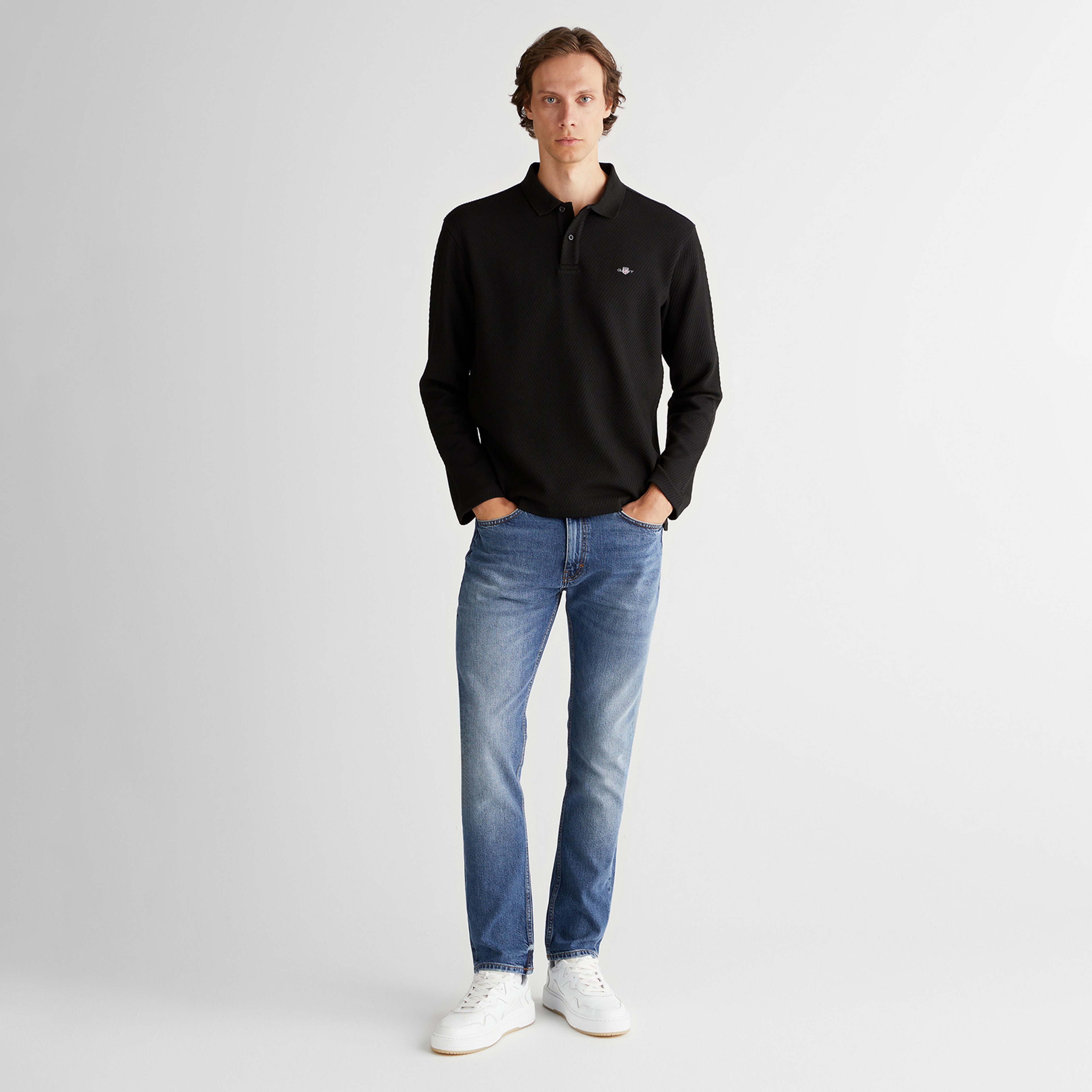 GANT Erkek Siyah Polo