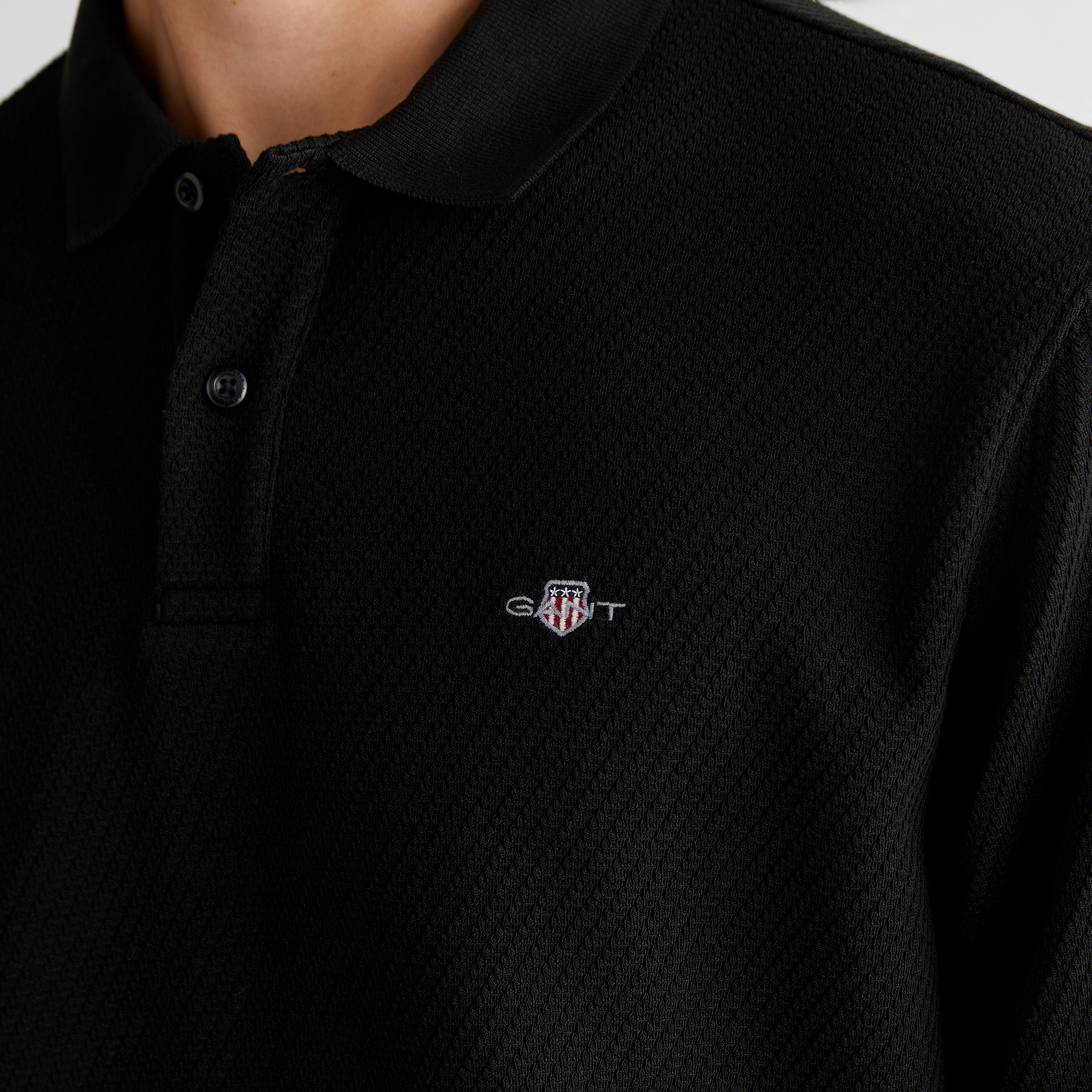 GANT Erkek Siyah Polo