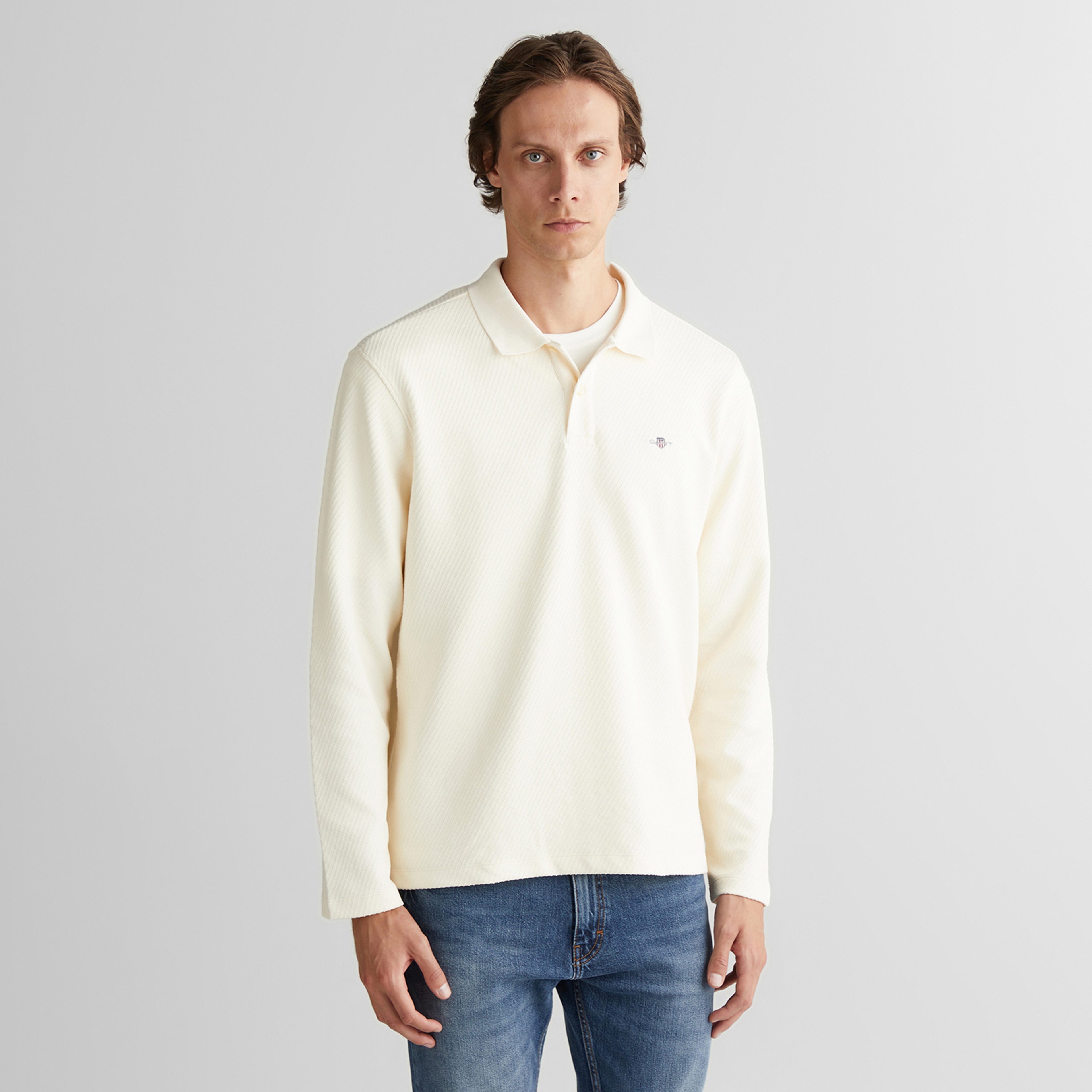 GANT Erkek Krem Polo