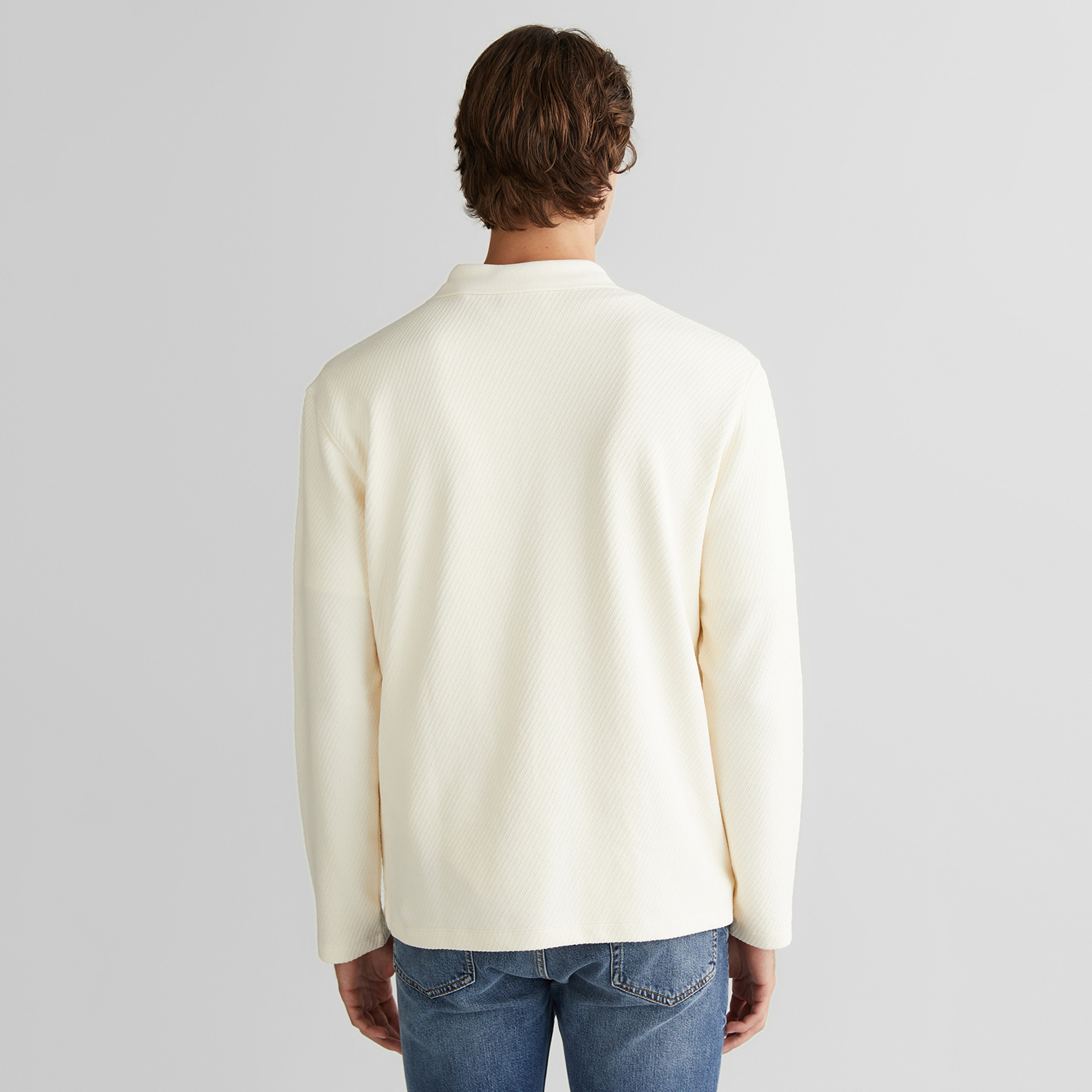GANT Erkek Krem Relaxed Fit T-Shirt
