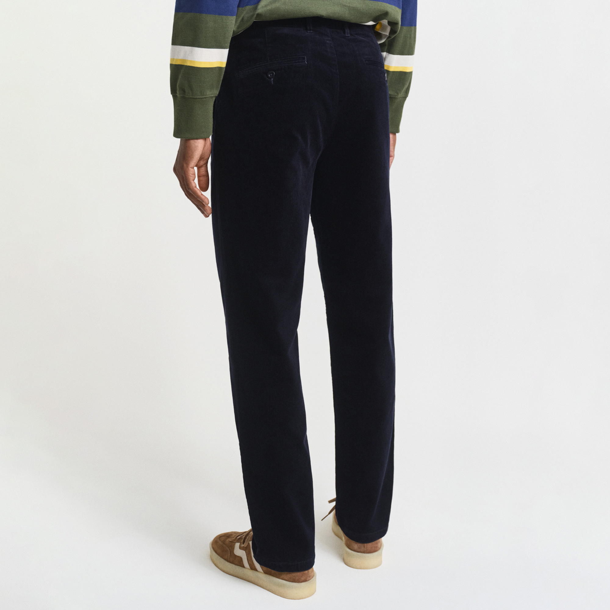 GANT Erkek Lacivert Regular Fit Cord Chino Pantolon