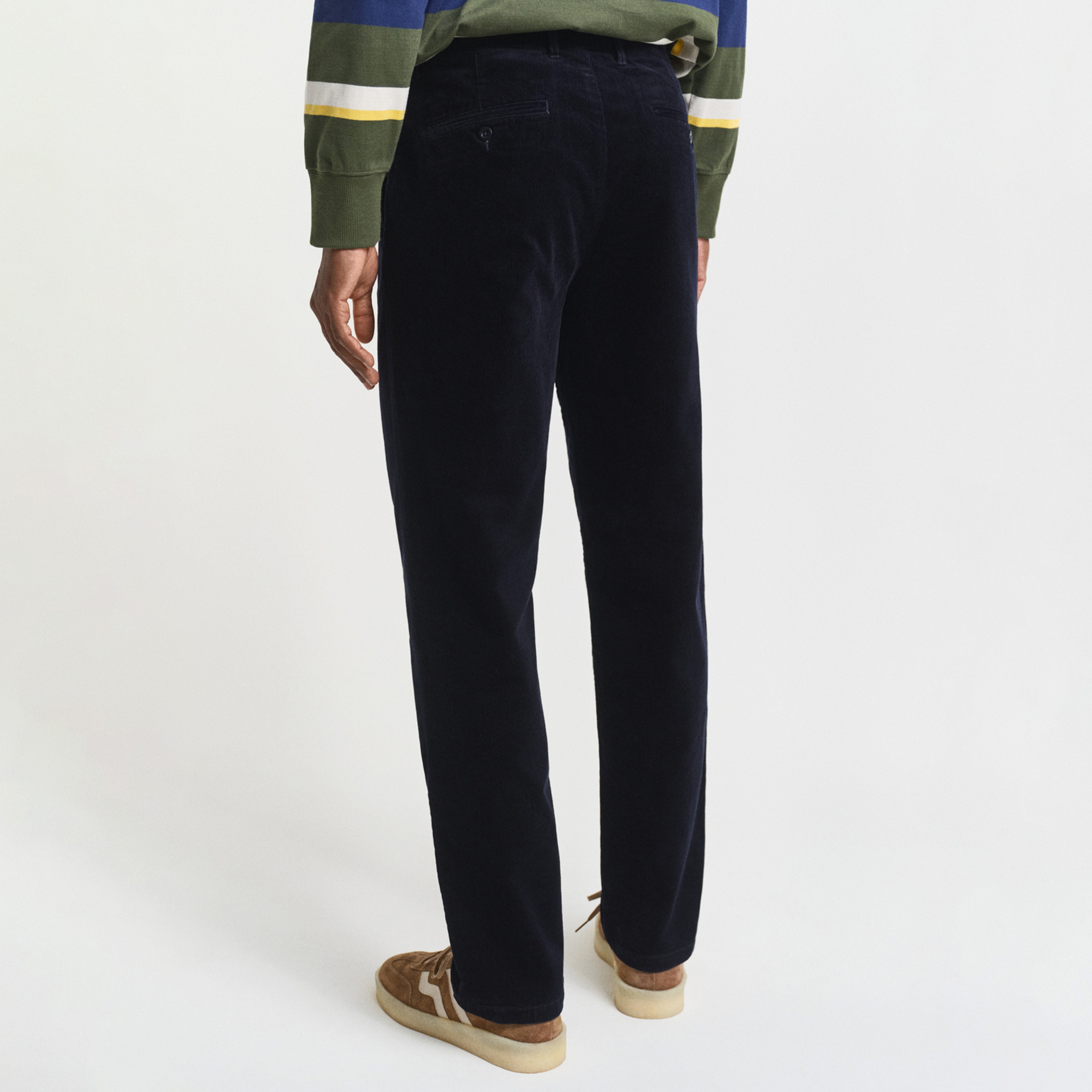 GANT Erkek Lacivert Regular Fit Cord Chino Pantolon
