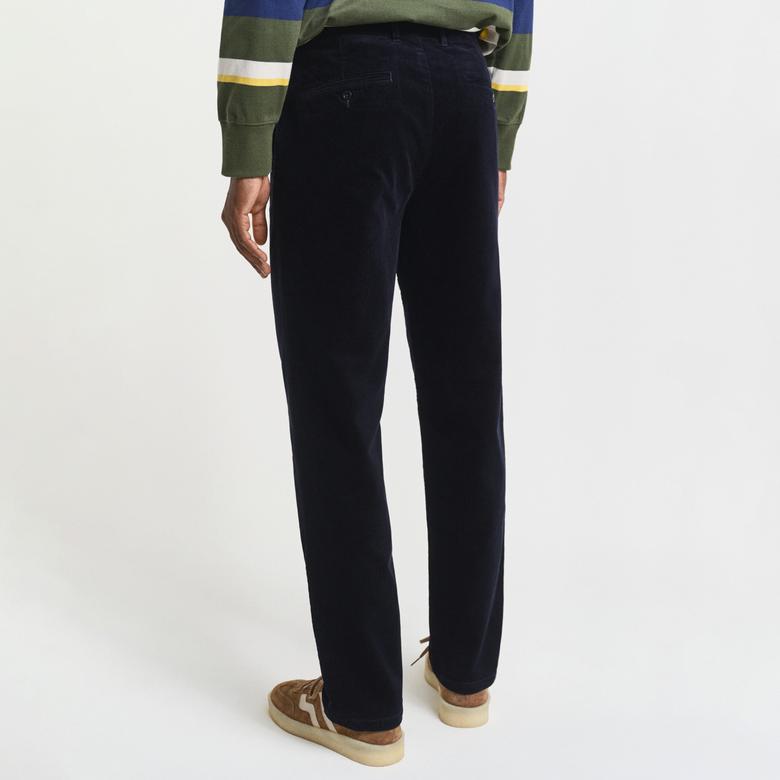 GANT Erkek Lacivert Regular Fit Cord Chino Pantolon