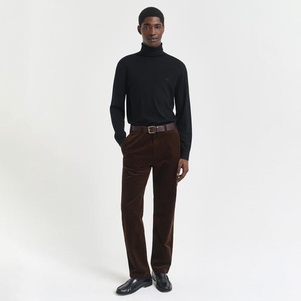GANT Erkek Kahverengi Regular Fit Cord Chino Pantolon