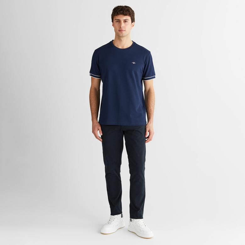 GANT Erkek Lacivert Regular Fit T-Shirt