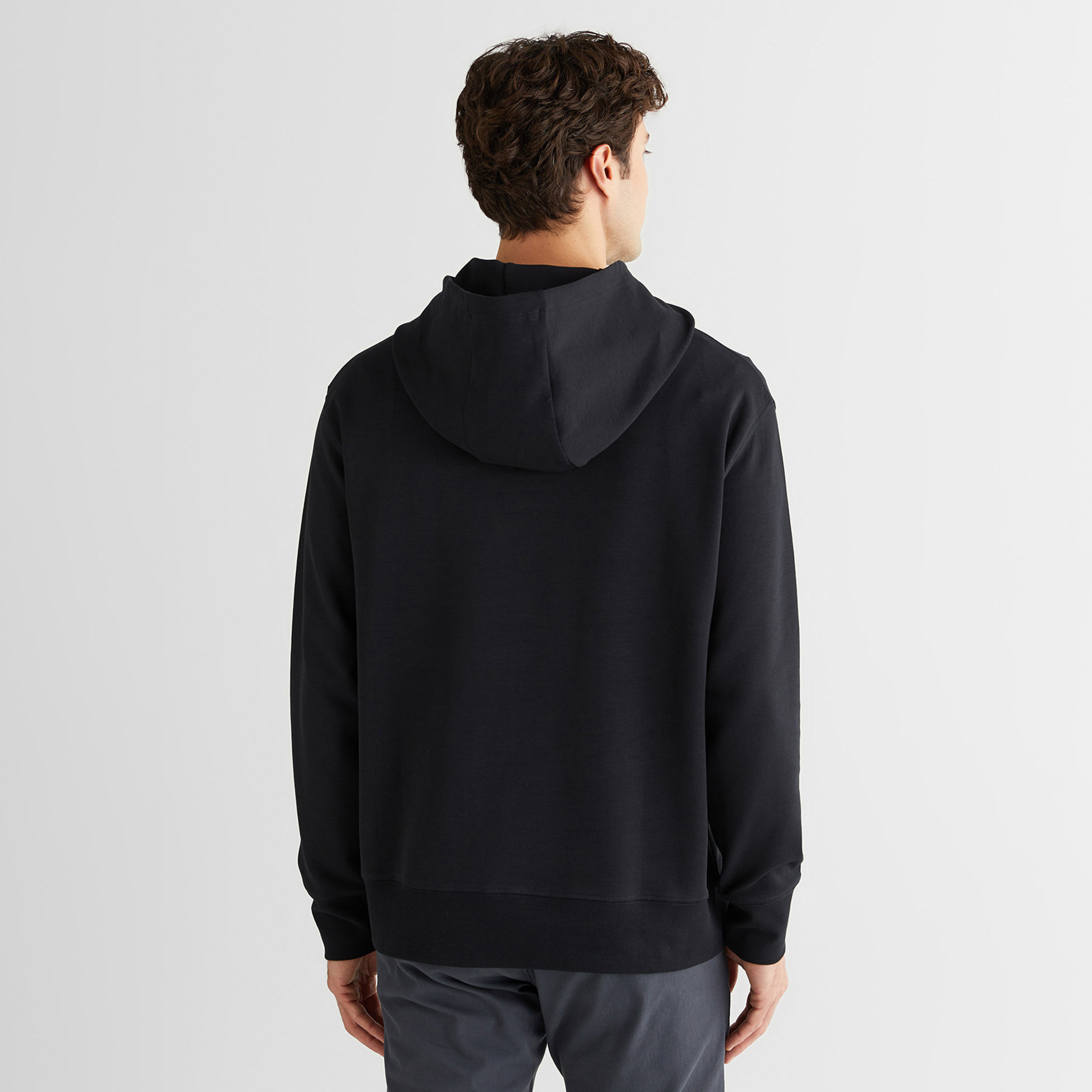 GANT Erkek Siyah Relaxed Fit Kapüşonlu Sweatshirt