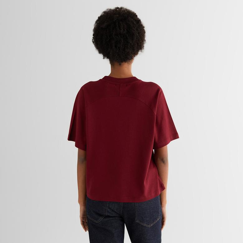GANT Kadın Kırmızı Relaxed Fit T-Shirt