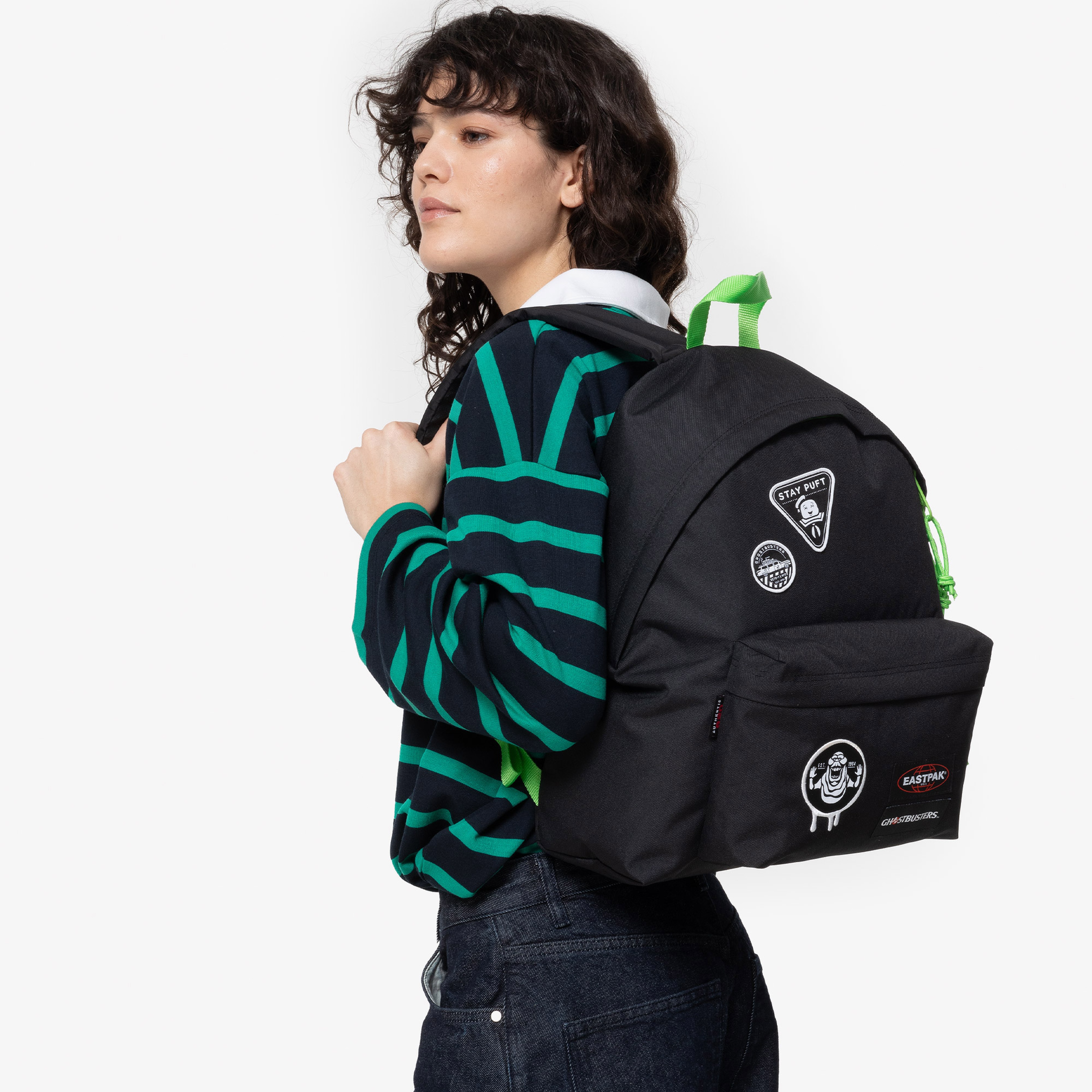 Eastpak Padded Pak'r Ghostbusters Patches Unisex Siyah Sırt Çantası