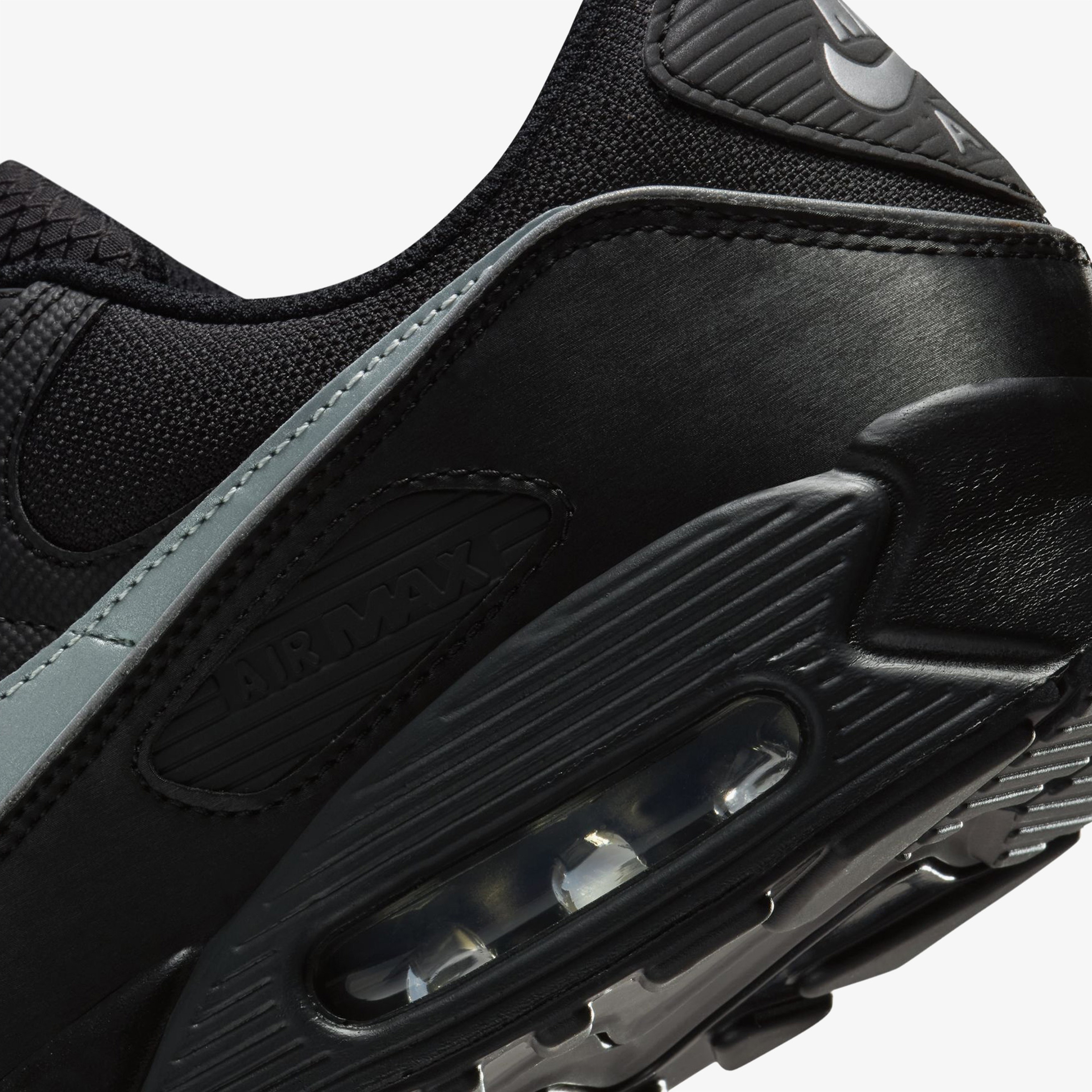 Nike Air Max 90 Premium Reflective Erkek Siyah Spor Ayakkabı