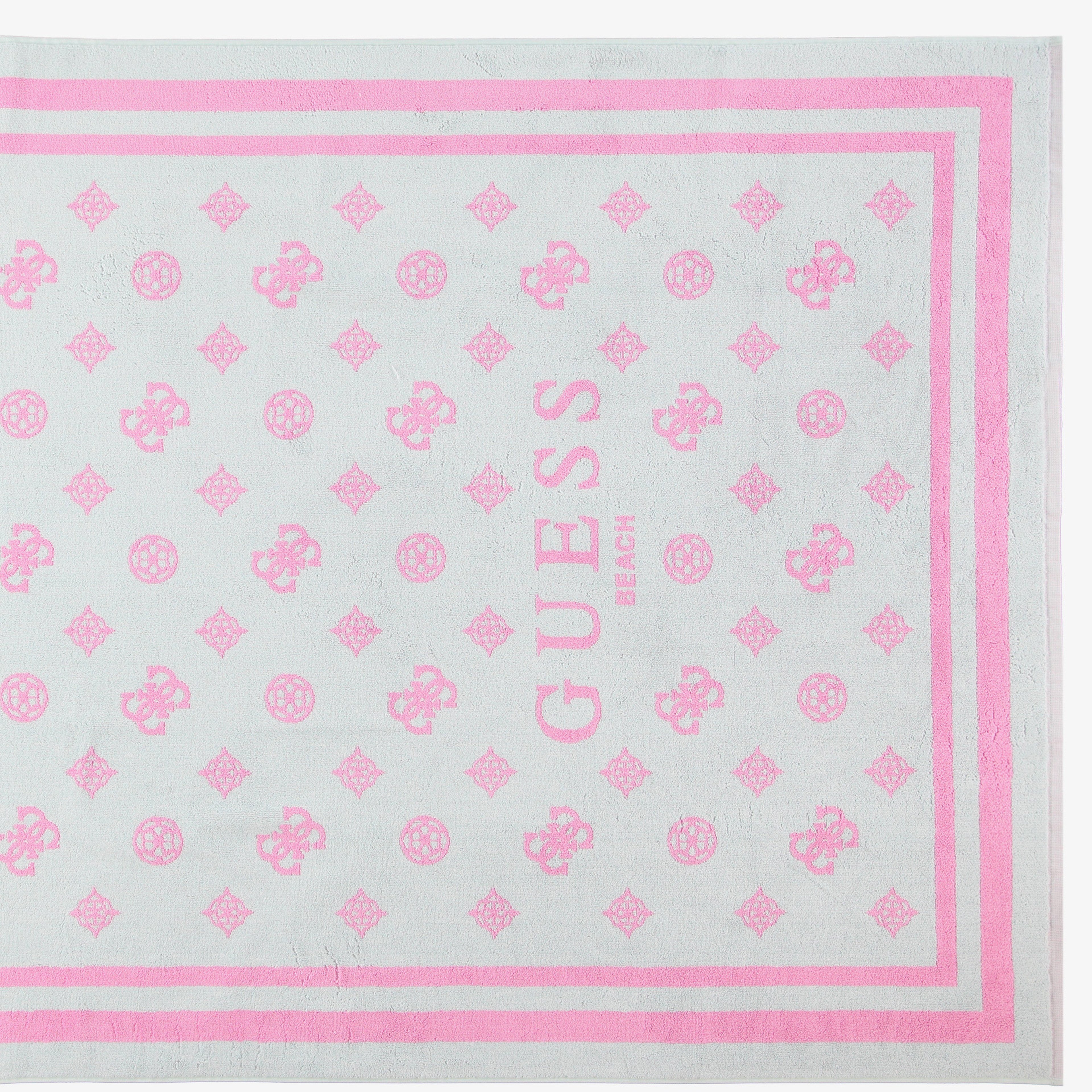 Guess Towel Jacquard Lux Sponge Unisex Renkli Plaj Havlusu