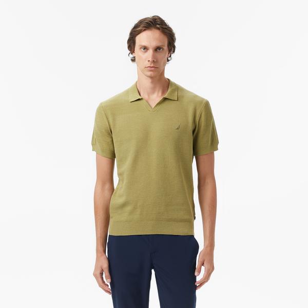 Nautica Erkek  Yeşil Kısa Kollu Triko