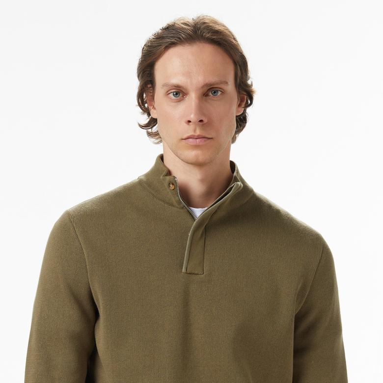 Nautica Erkek Yeşil Classic Fit Kazak