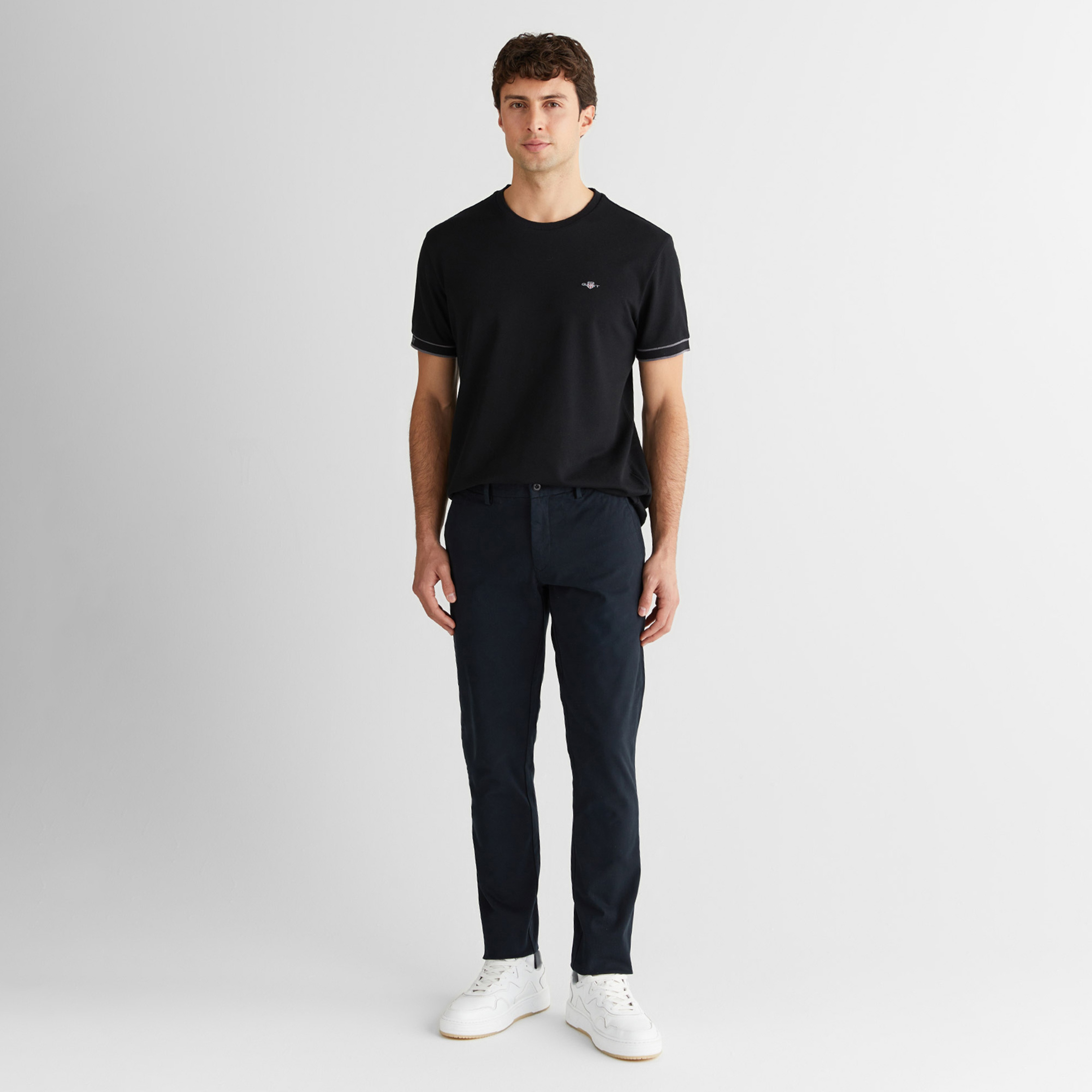 GANT Erkek Siyah Slim Fit Pantolon