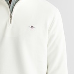 GANT Erkek Beyaz Regular Fit Yarım Fermuarlı Sweatshirt