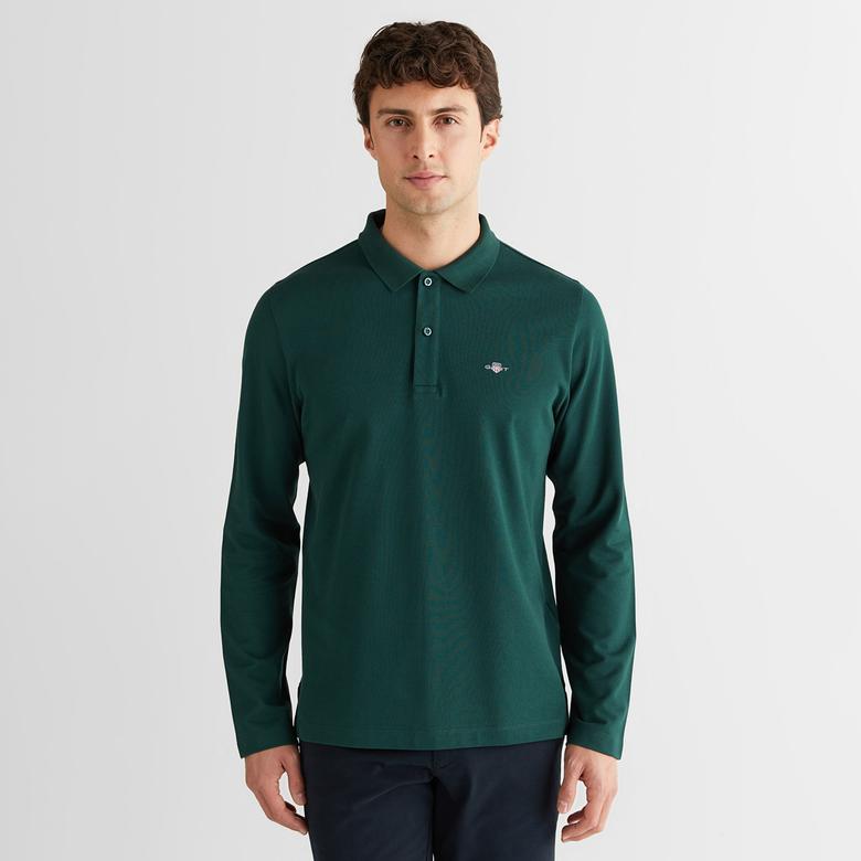 GANT Erkek Yeşil Regular Fit Polo Yaka Polo