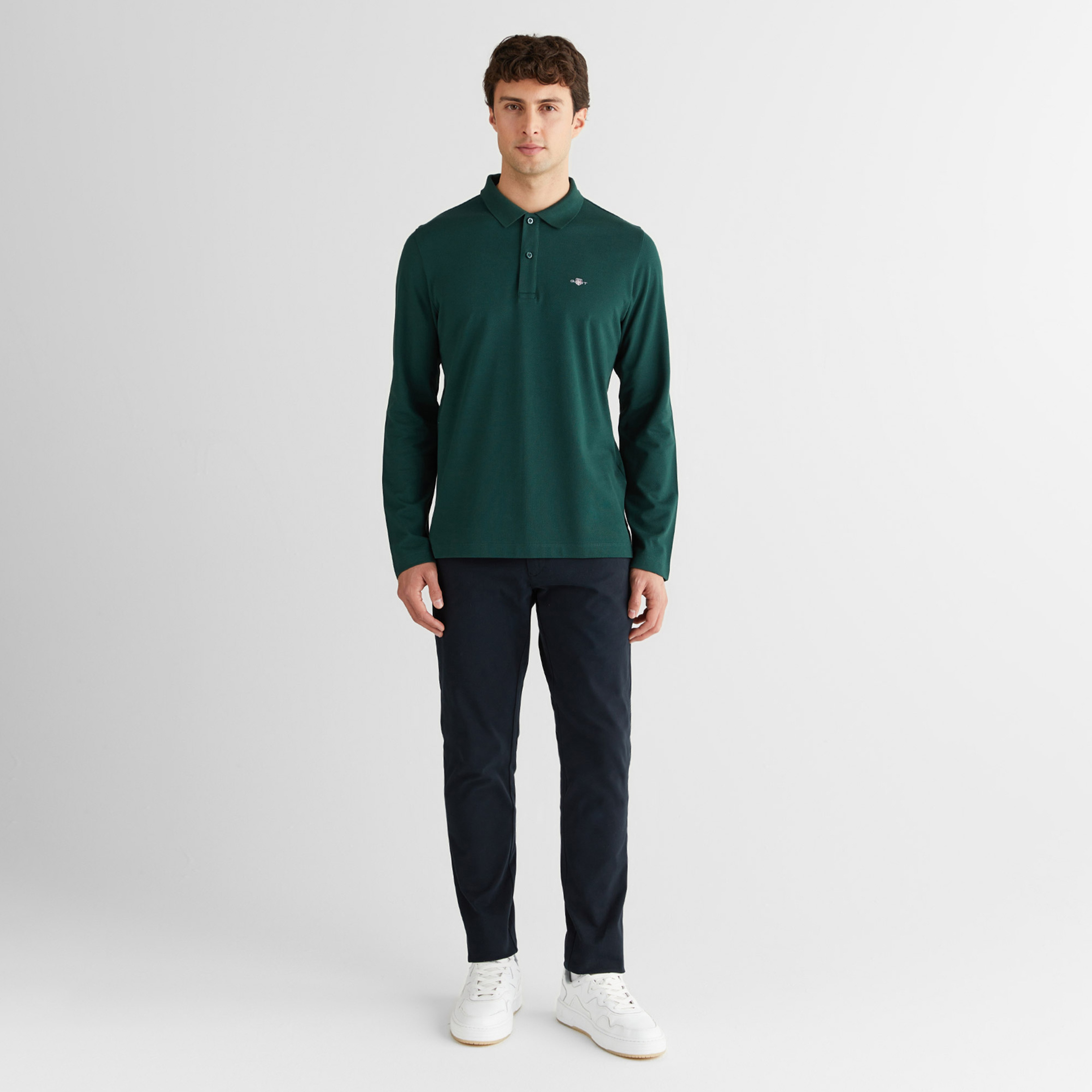 GANT Erkek Yeşil Regular Fit Polo Yaka Polo