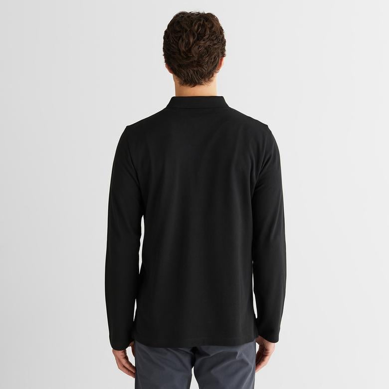 GANT Erkek Siyah Regular Fit Polo Yaka Polo