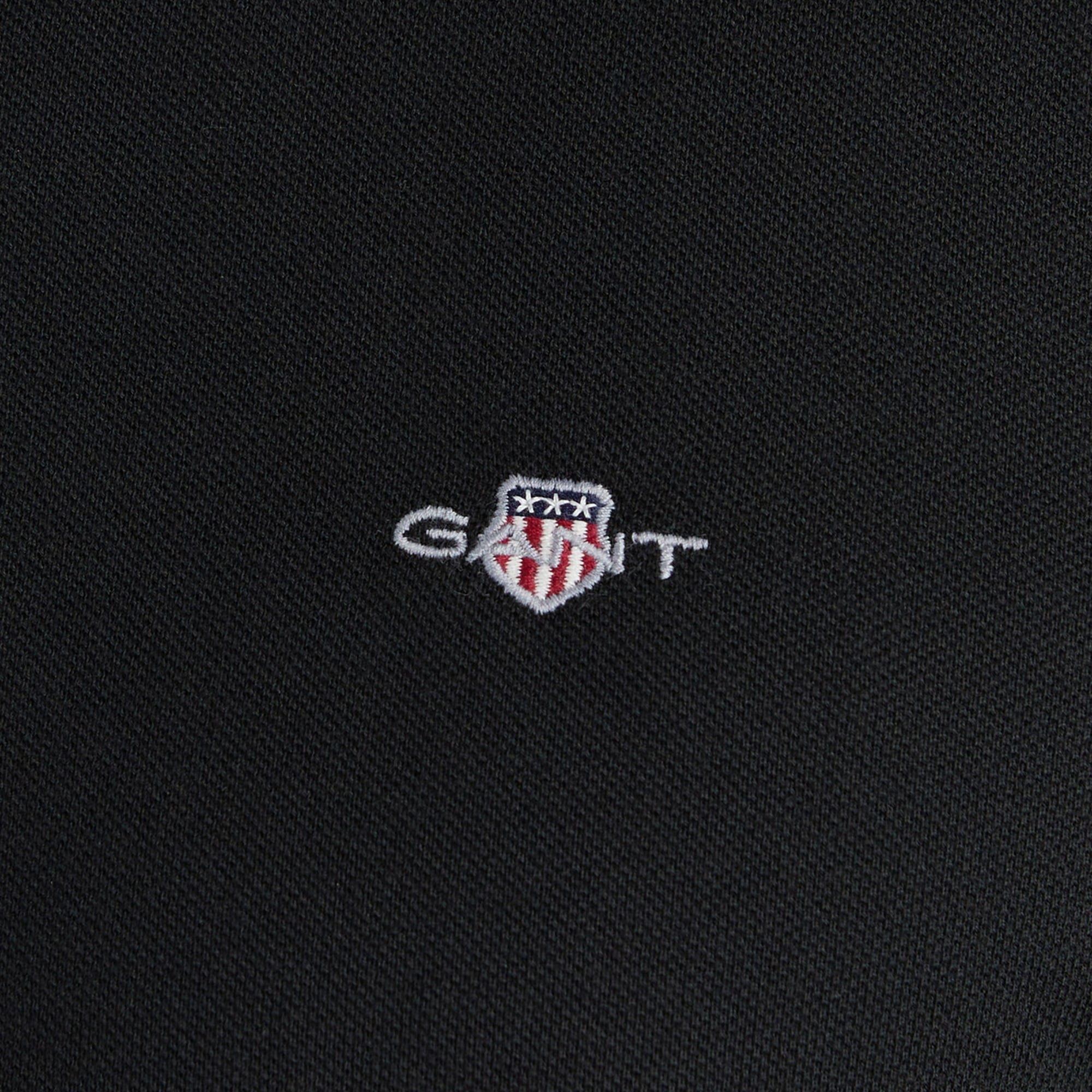 GANT Erkek Siyah Regular Fit Polo Yaka Polo