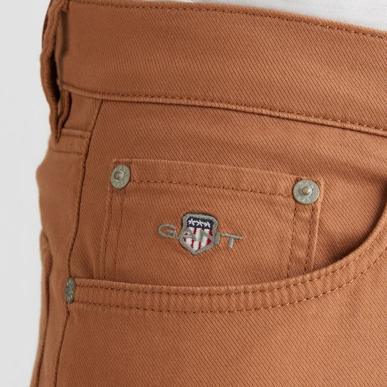 GANT Erkek Kahverengi Slim Fit  Pantolon