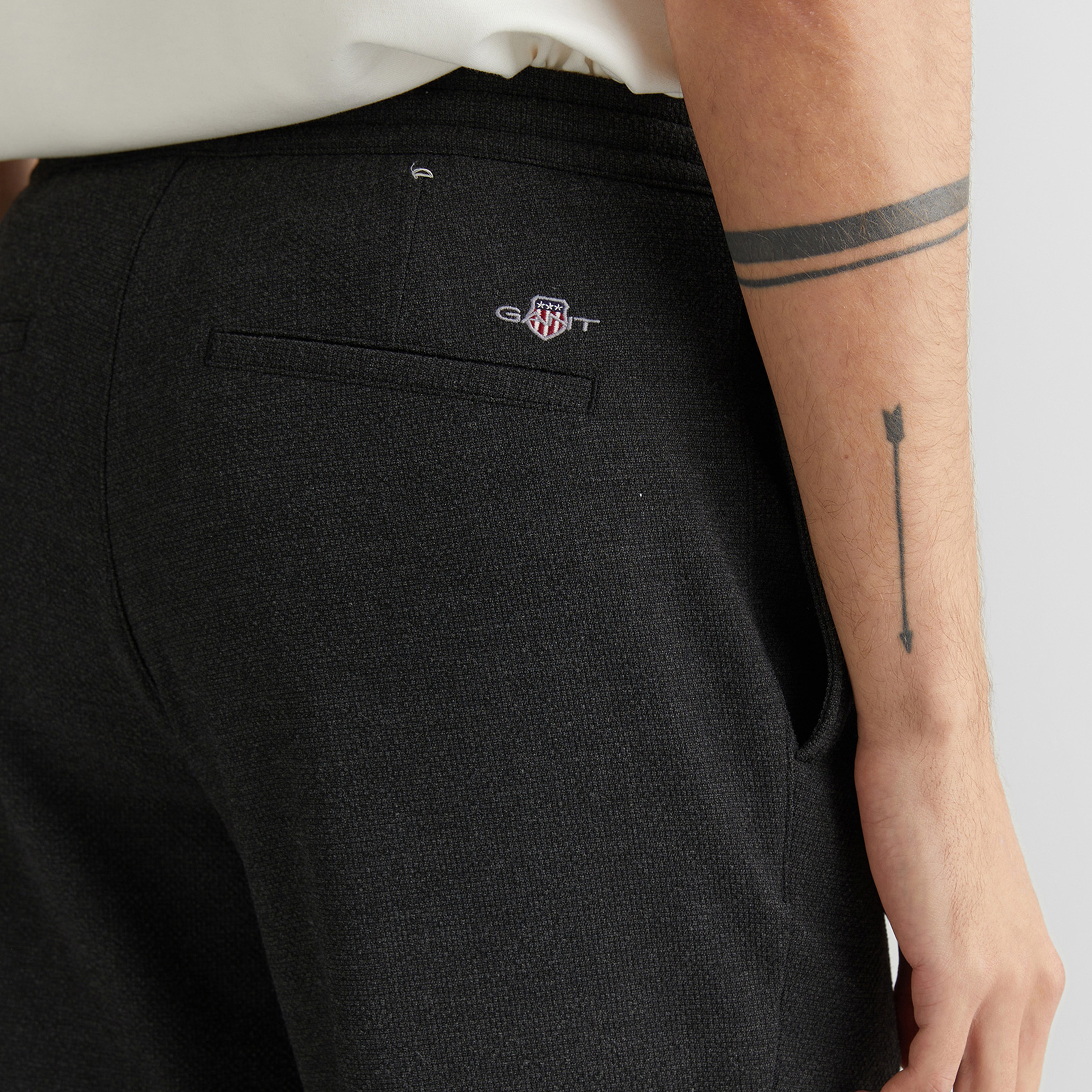 GANT Erkek Gri Regular Fit Pantolon