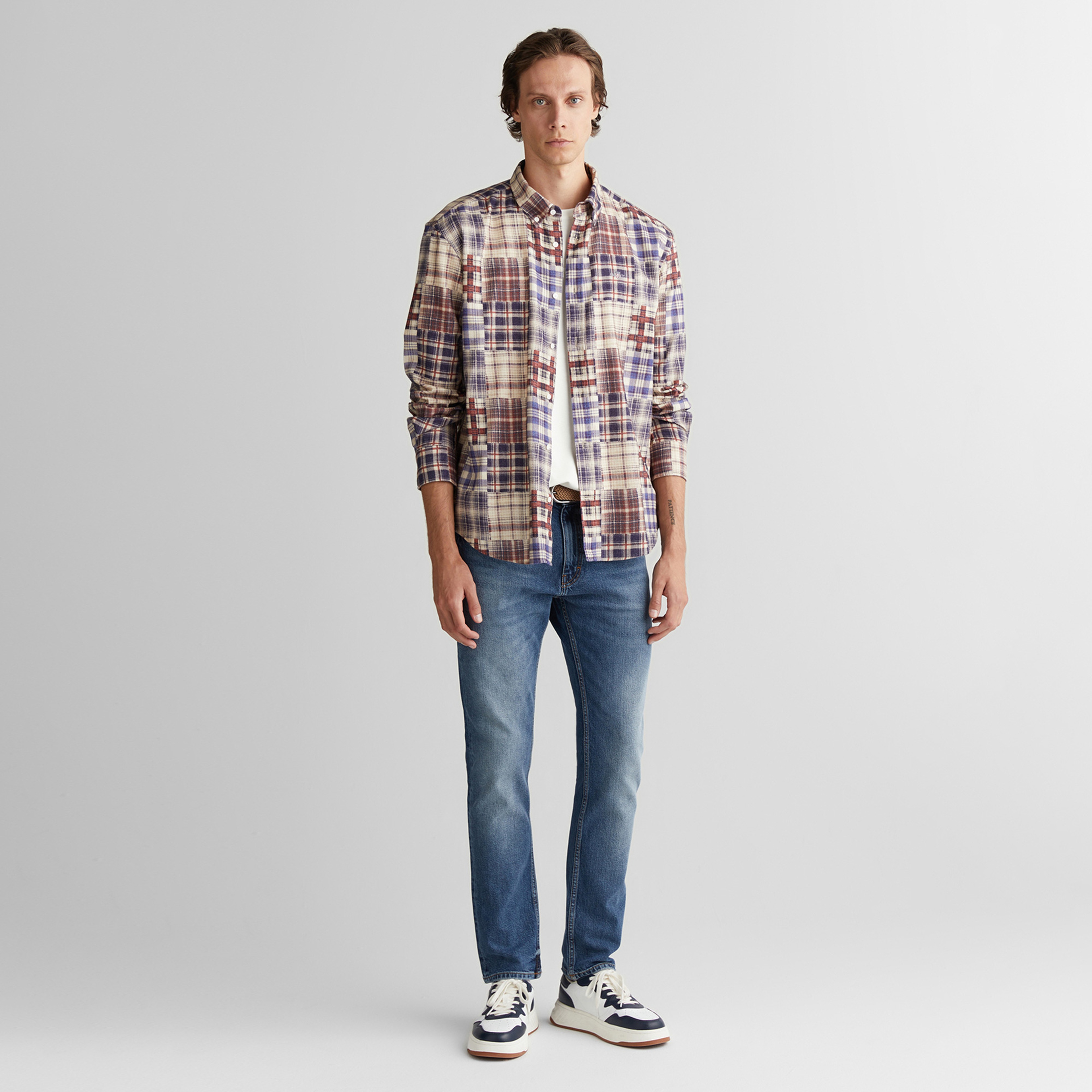 GANT Erkek Bordo Relaxed Fit Gömlek