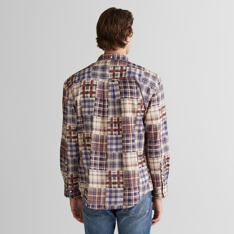 GANT Erkek Bordo Relaxed Fit  Gömlek