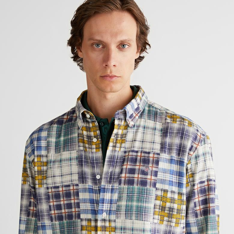 GANT Erkek Lacivert Relaxed Fit  Gömlek