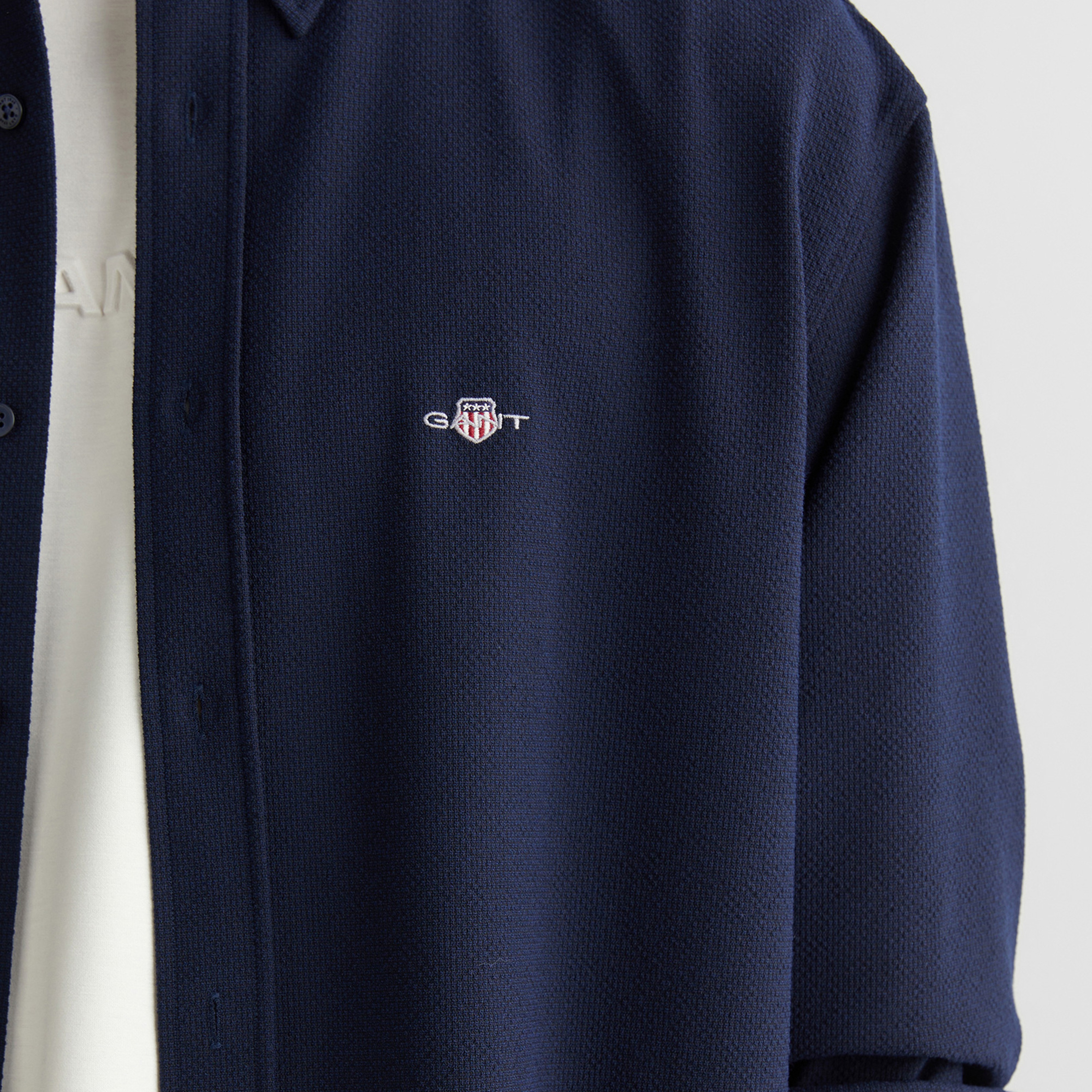 GANT Erkek Lacivert Relaxed Fit  Gömlek