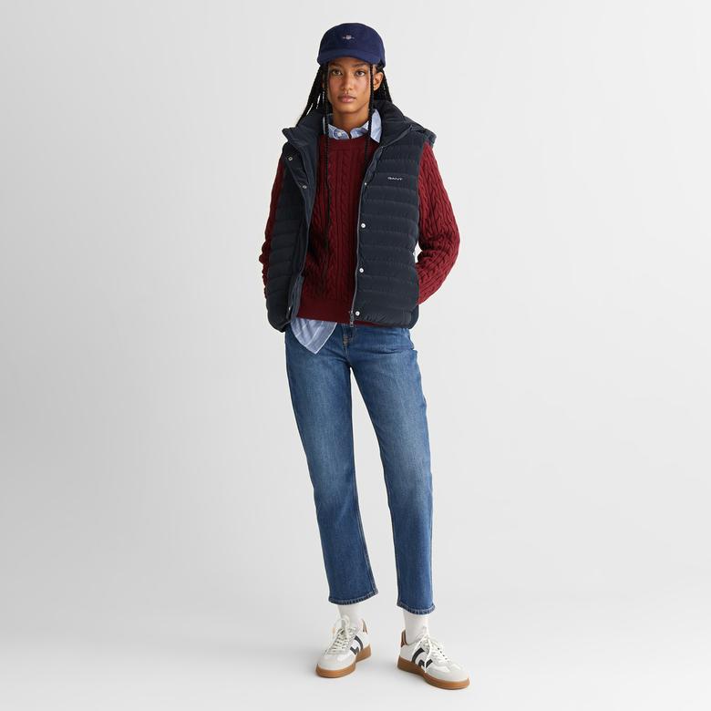 GANT Kadın Lacivert Regular Fit  Yelek