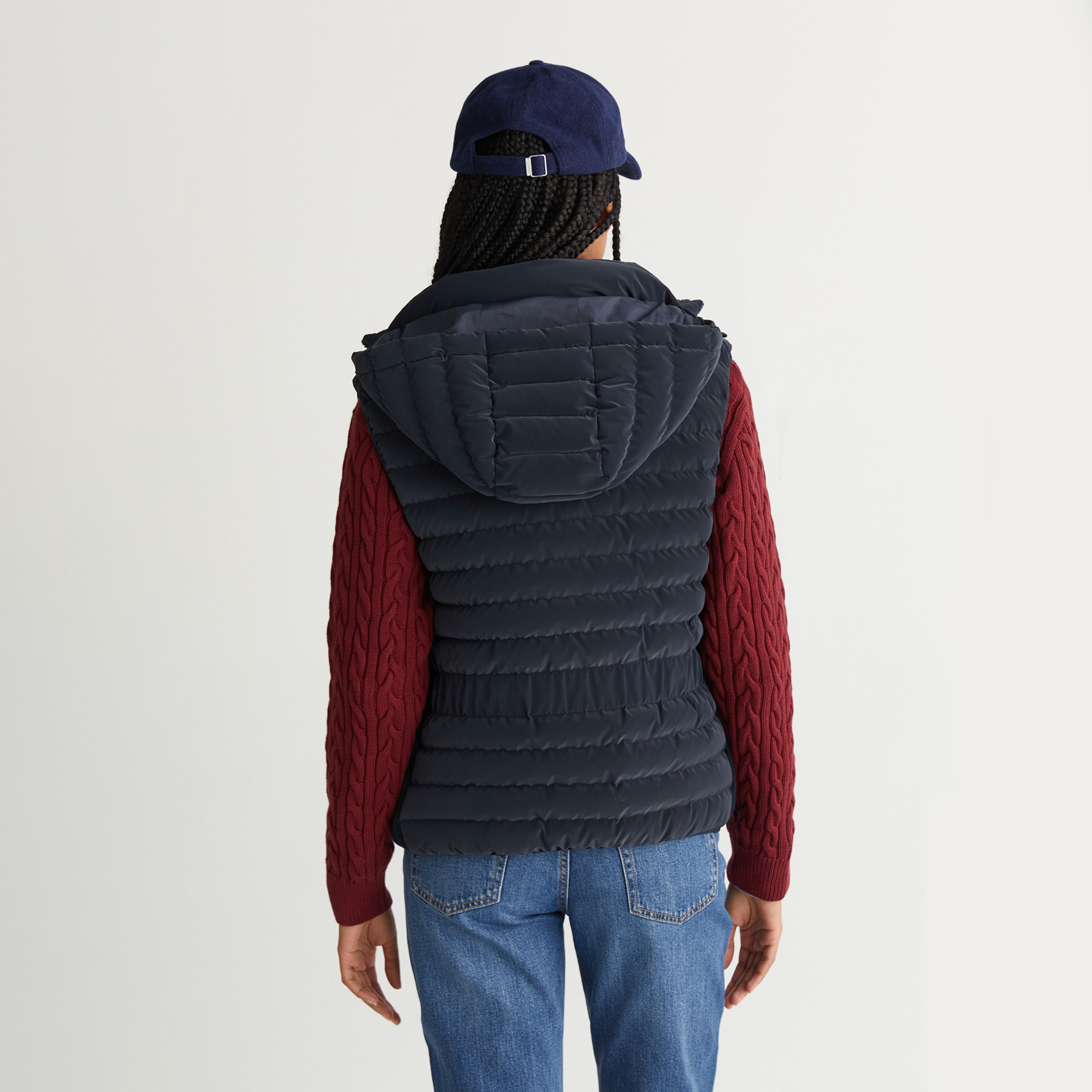 GANT Kadın Lacivert Regular Fit Yelek