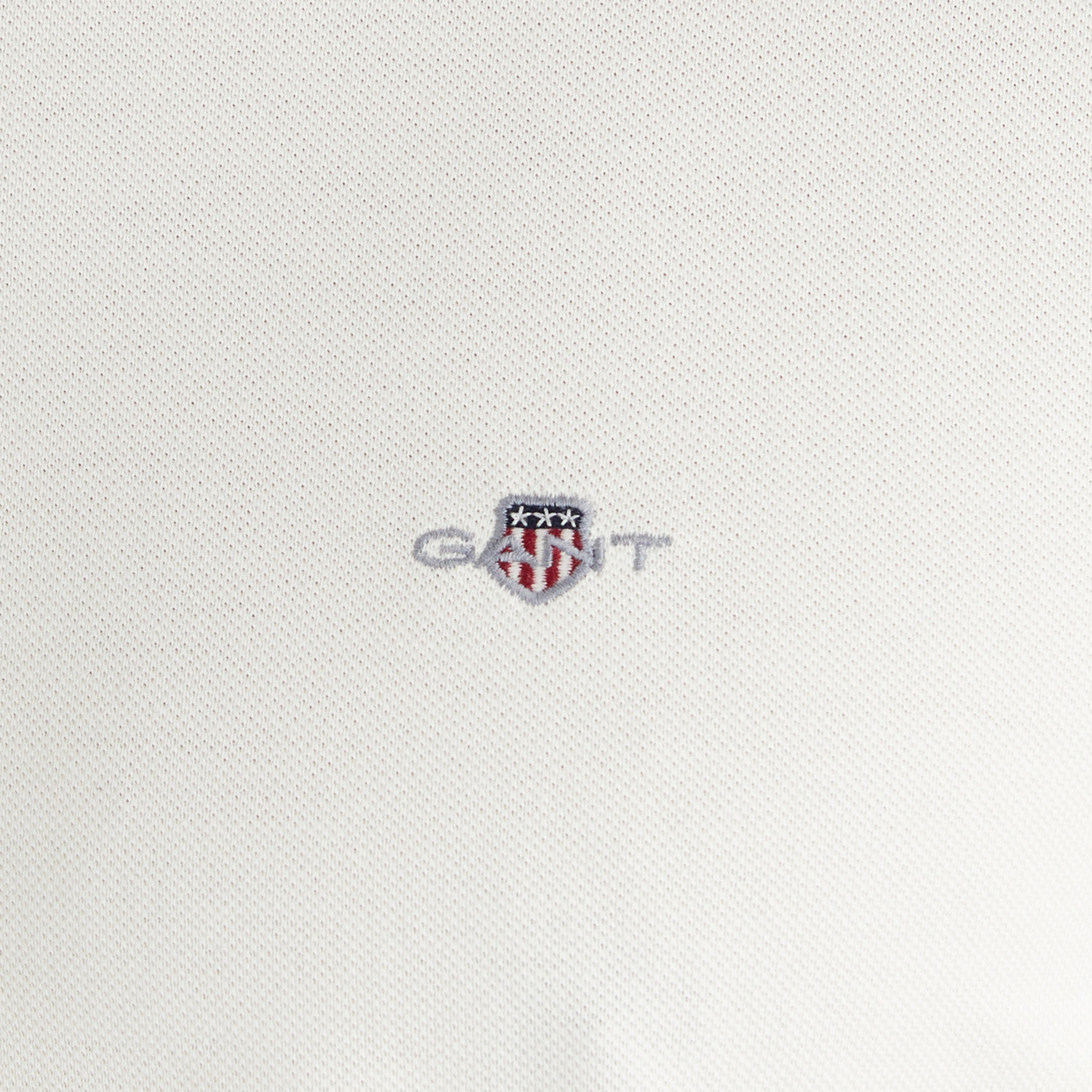 GANT Erkek Beyaz Regular Fit Bisiklet Yaka T-Shirt