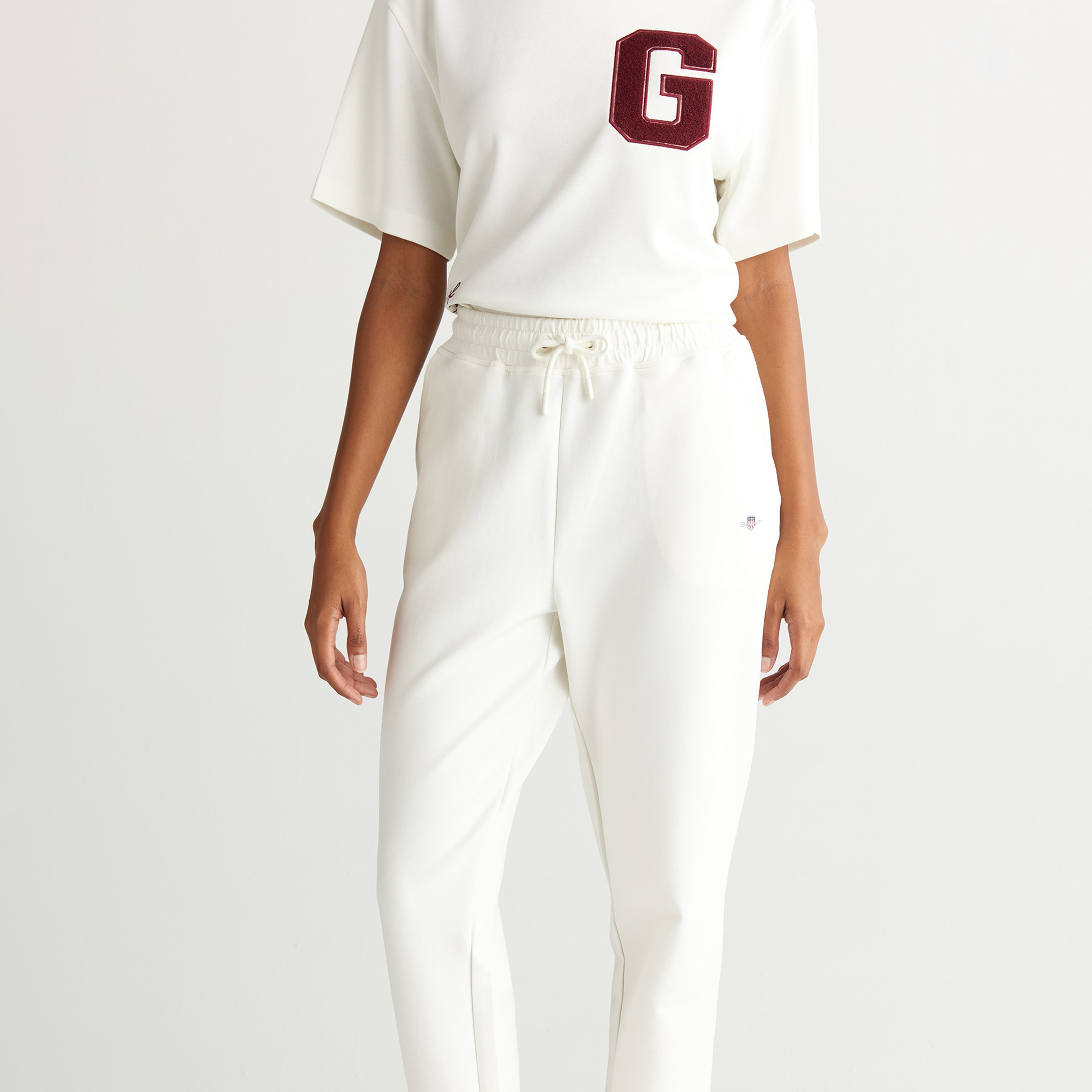 GANT Kadın Beyaz Regular Fit  Eşofman Altı