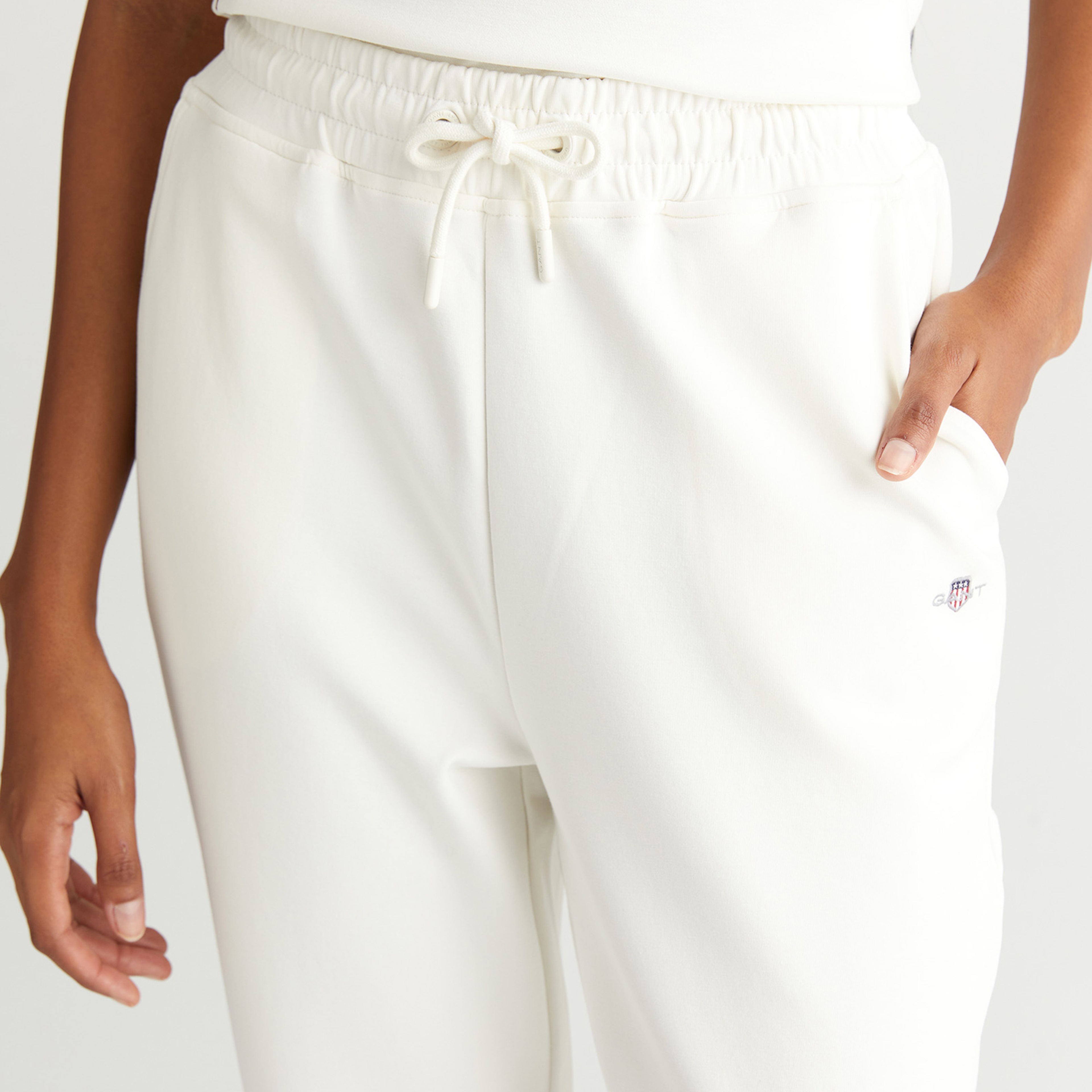 GANT Kadın Beyaz Regular Fit  Eşofman Altı