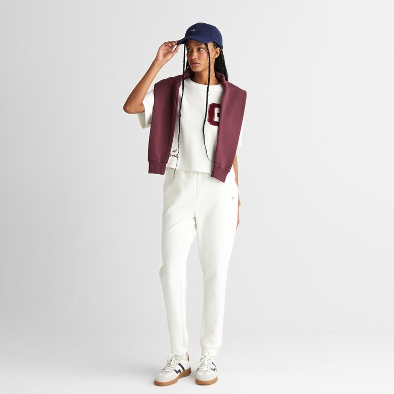 GANT Kadın Beyaz Regular Fit  Eşofman Altı