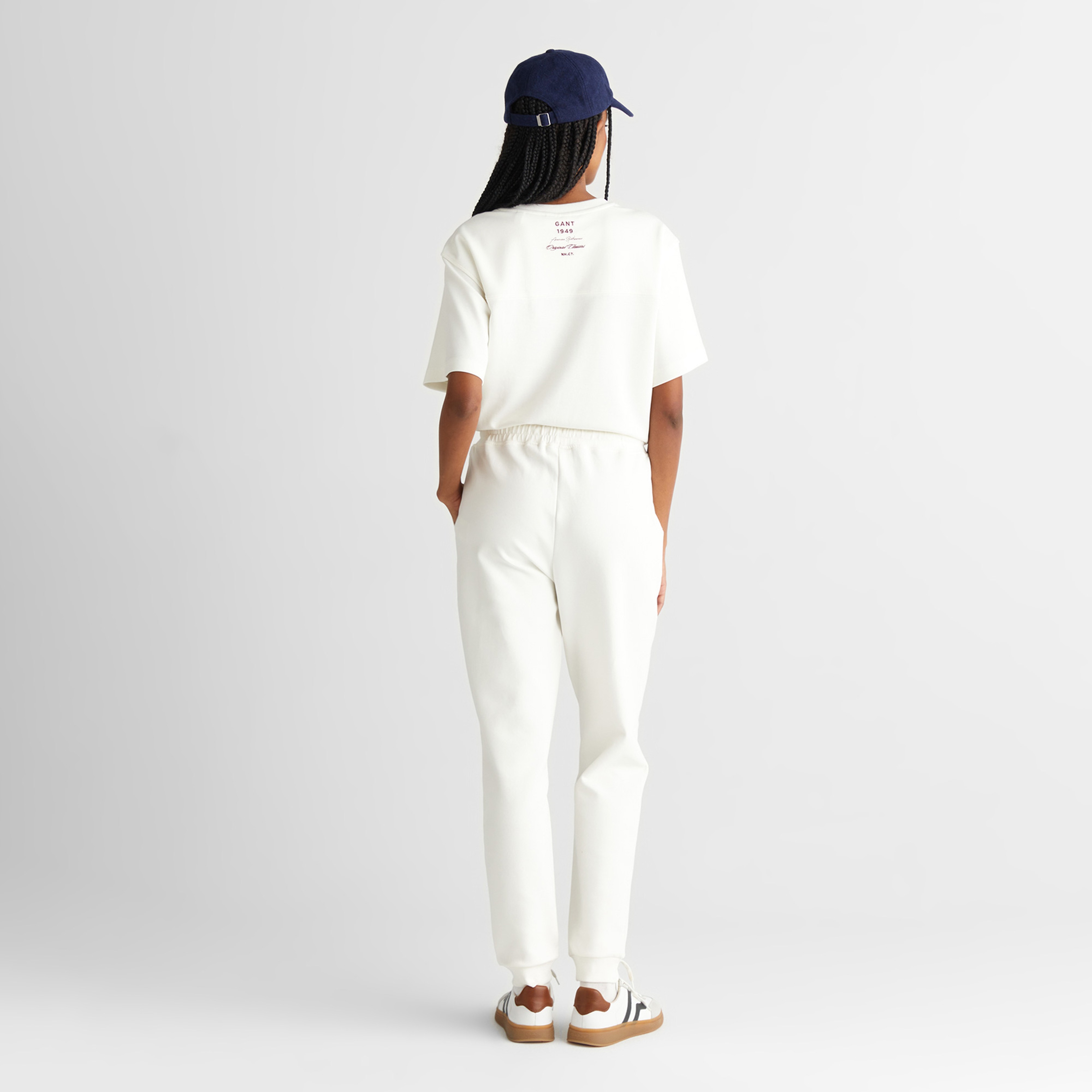 GANT Kadın Beyaz Regular Fit  Eşofman Altı