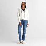 GANT Kadın Beyaz Regular Fit Kapüşonlu Sweatshirt